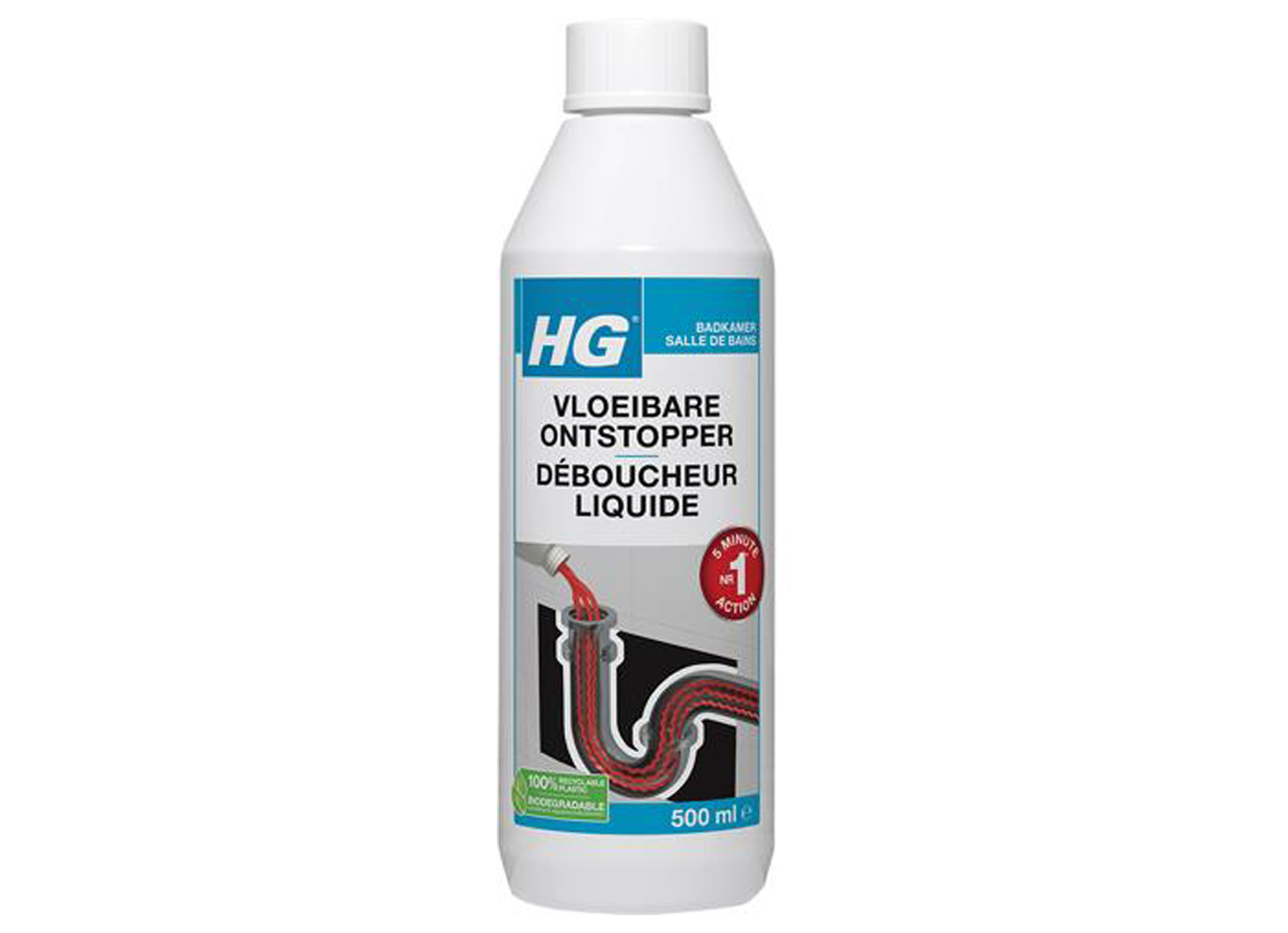 draadloos Werkwijze St Hg Vloeibare Ontstopper 500ml - huishoud - schoonmaken - schoonmaak en  onderhoudsproducten - sanitair toilet keuken - hg vloeibare ontstopper 500ml