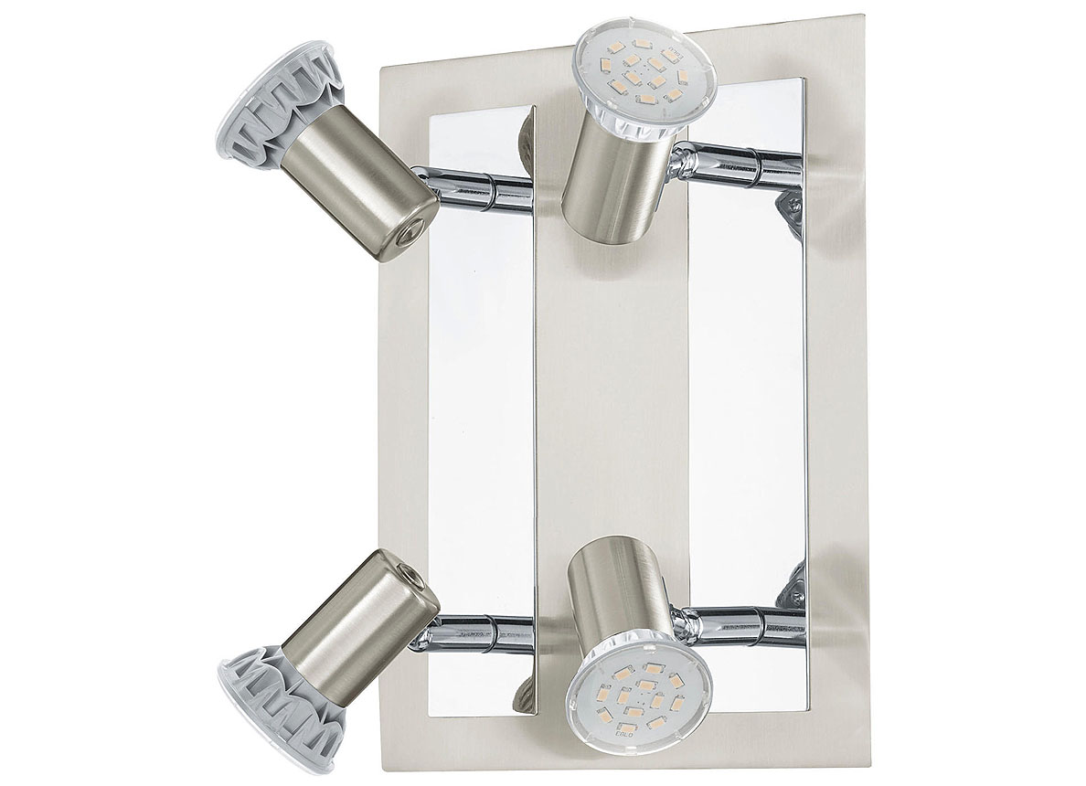 EGLO QUADRAT/4 NIKKEL 'ROTTELO' 4X3W