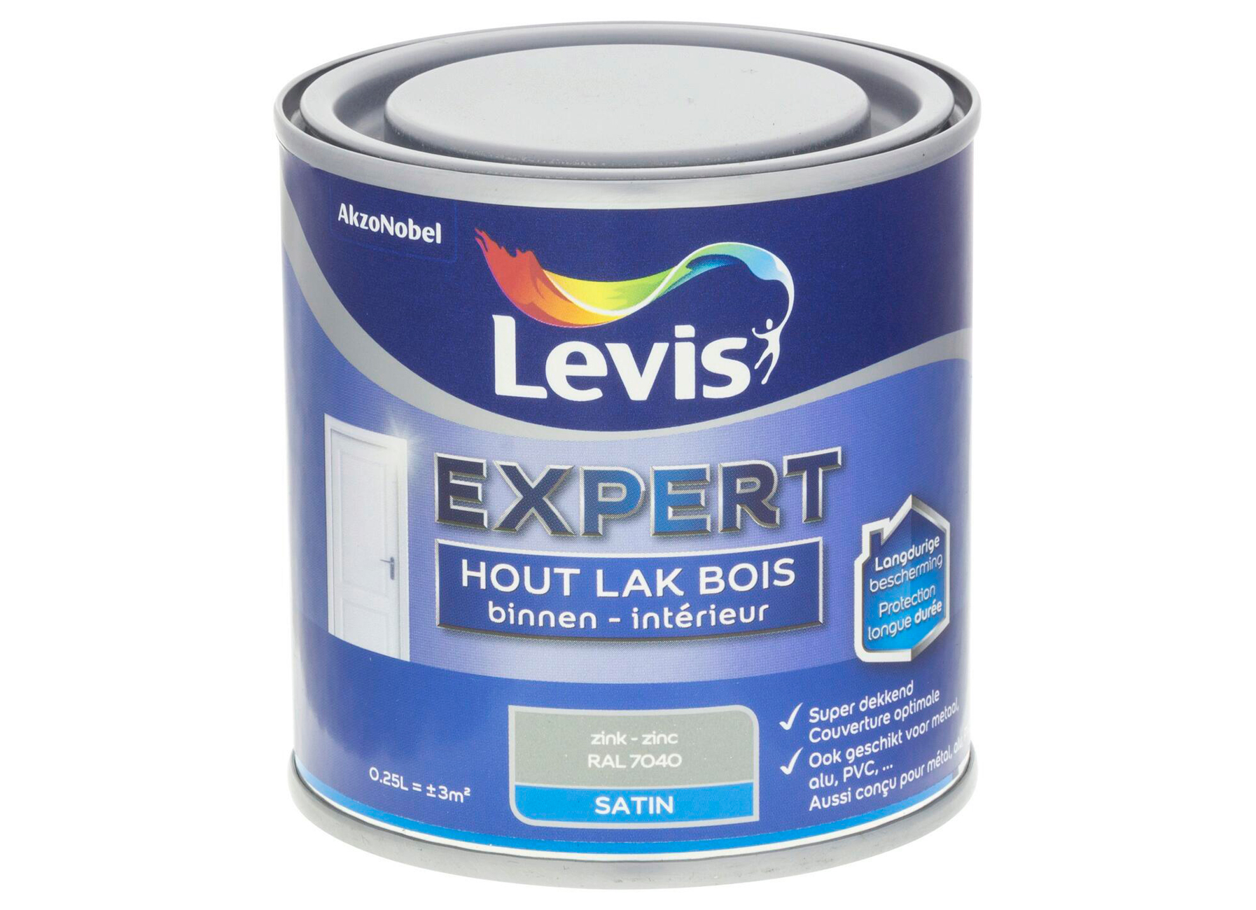 LEVIS EXPERT HOUTLAK BINNEN SATIJN ZINK 7531 0,25L