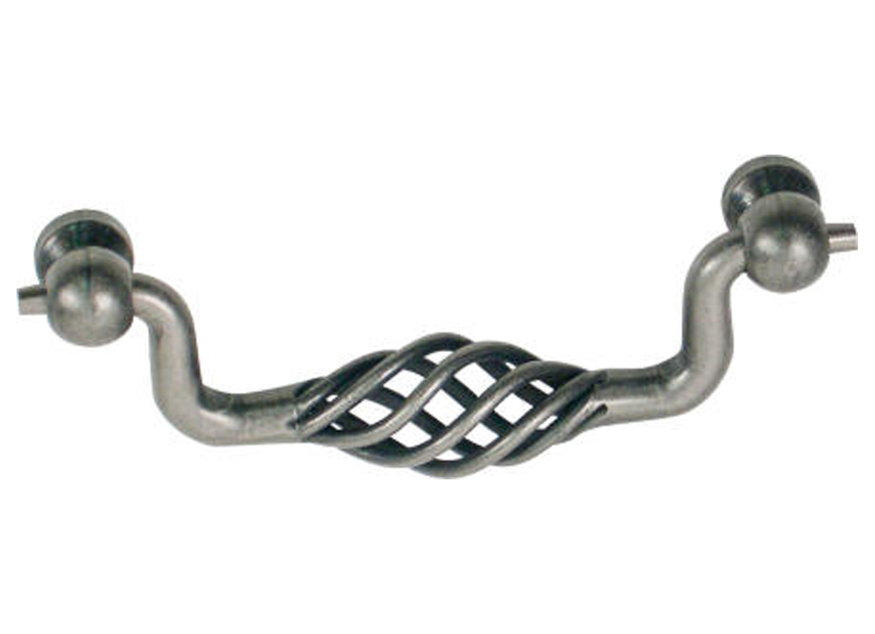 POIGNEE DE MEUBLE ZAMAC FER VIEILLI L=160MM