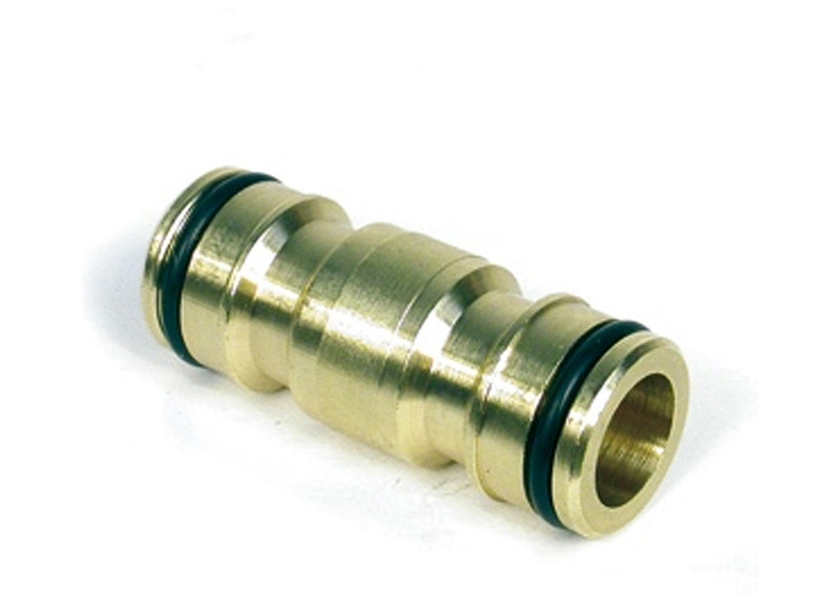 RACCORD DOUBLE EN LAITON A GRAND DEBIT