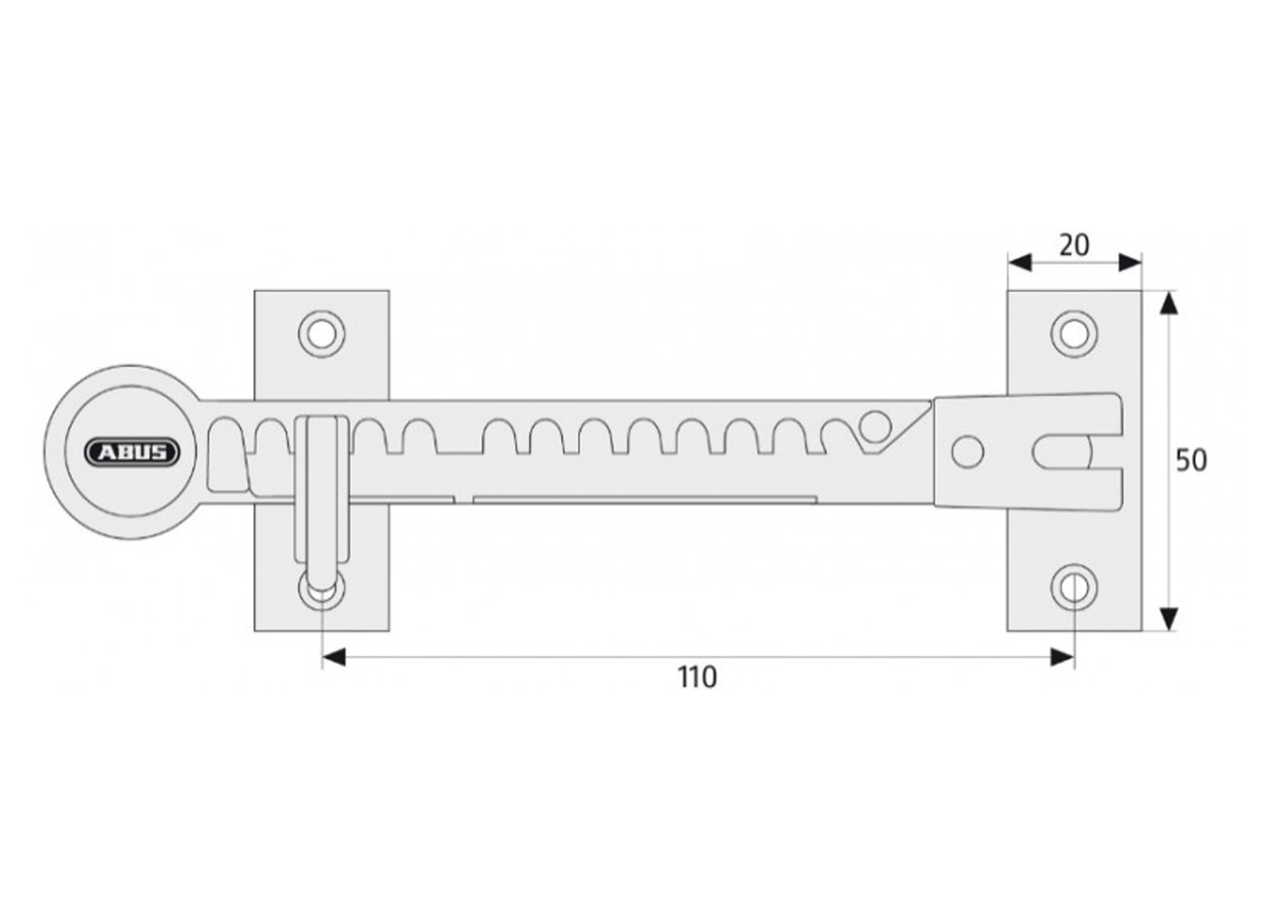 ABUS ENTREBAILLEUR POUR FENETRE BLANC FFS100W
