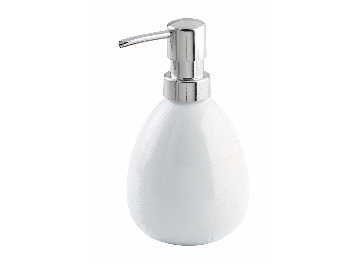 DISTRIBUTEUR DE SAVON POLARIS BLANC CERAMIQUE 390ML