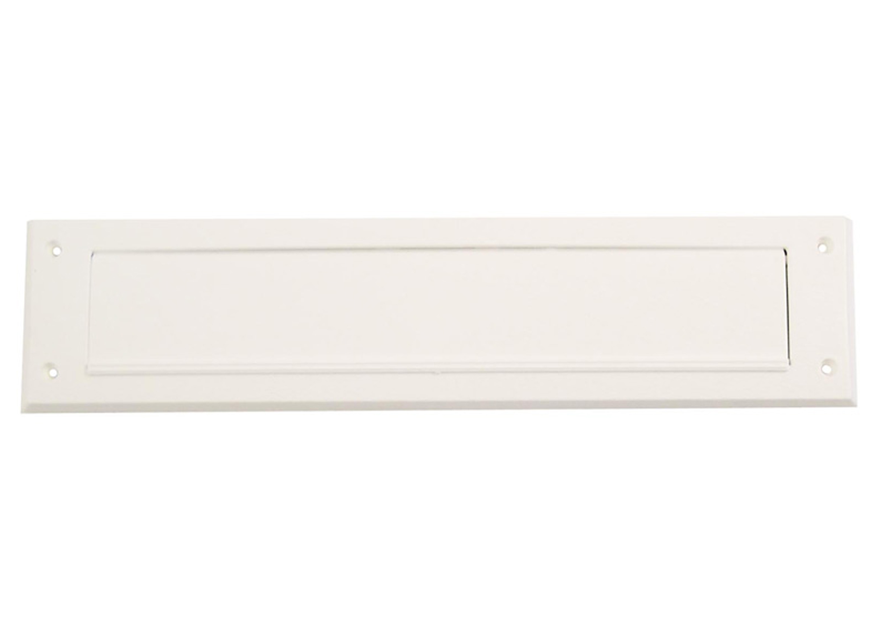 PLAQUE A LETTRES ANTI COURANTS D'AIR AVEC CLAPET BLANC 80X340MM