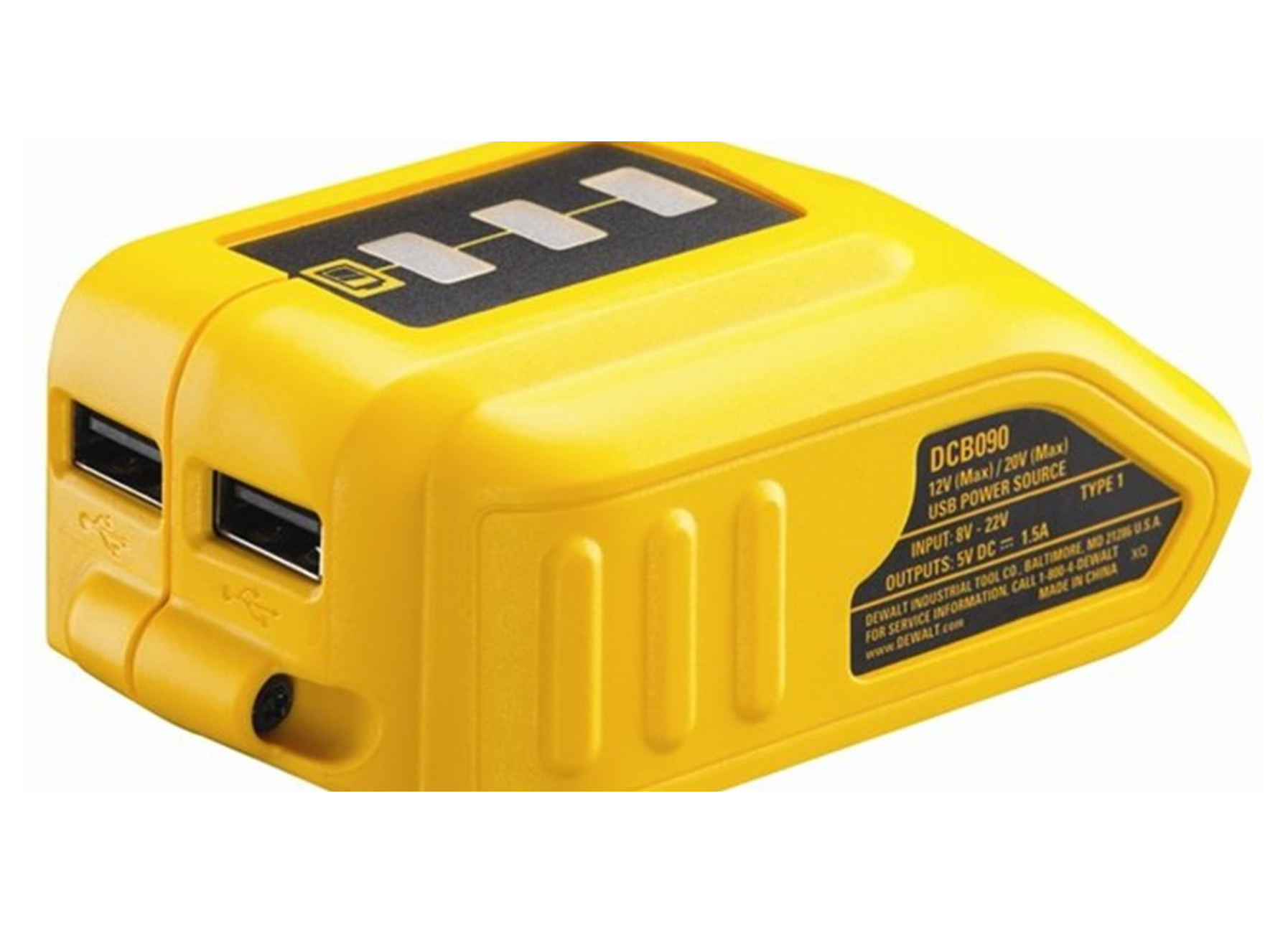 DEWALT USB XR ADAPTATEUR DE CHARGE DCB090