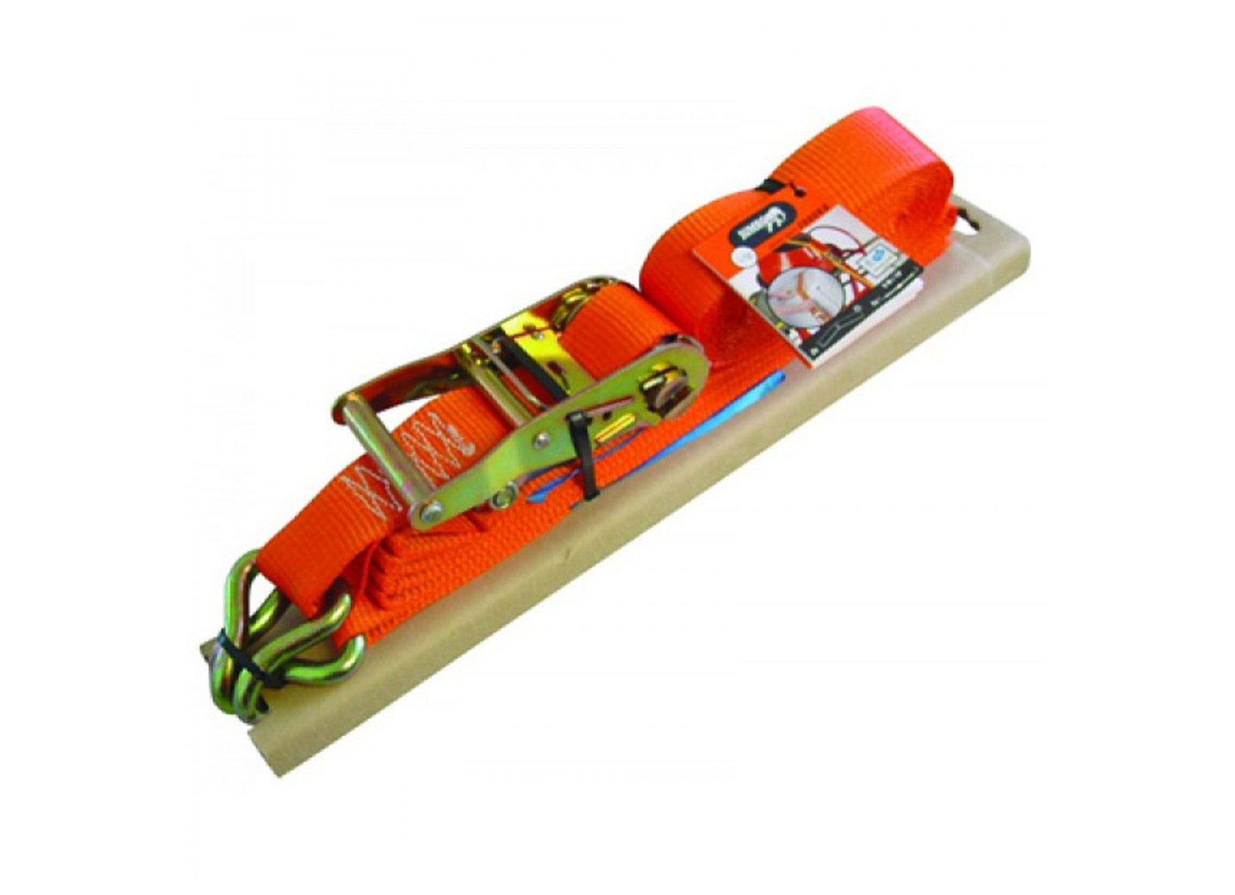 SANGLE A 2 PARTIES CROCHETS METAUX FERMES 25MM 600KG L=5M