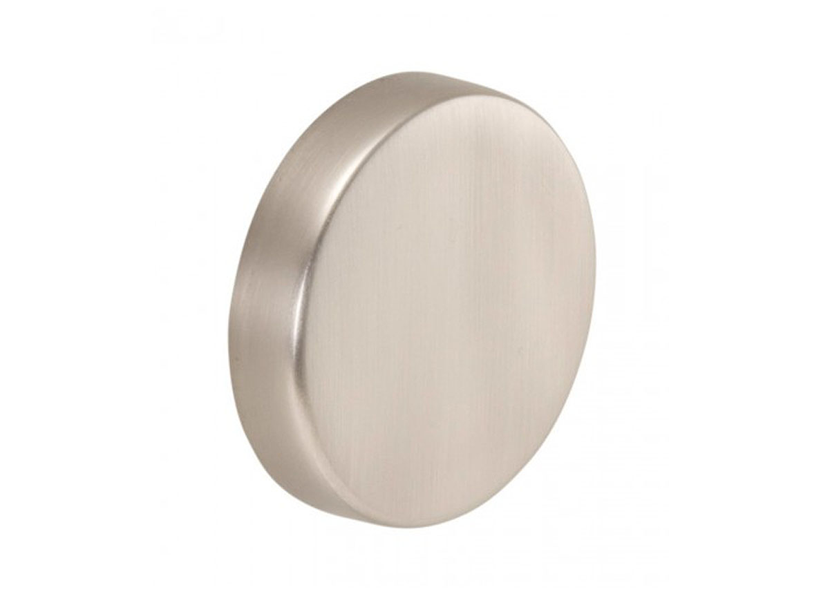 CANDO EINDKAP TRAPLEUNING ROND Ø45MM - GEBORSTELD INOX LOOK - 2 STUKS