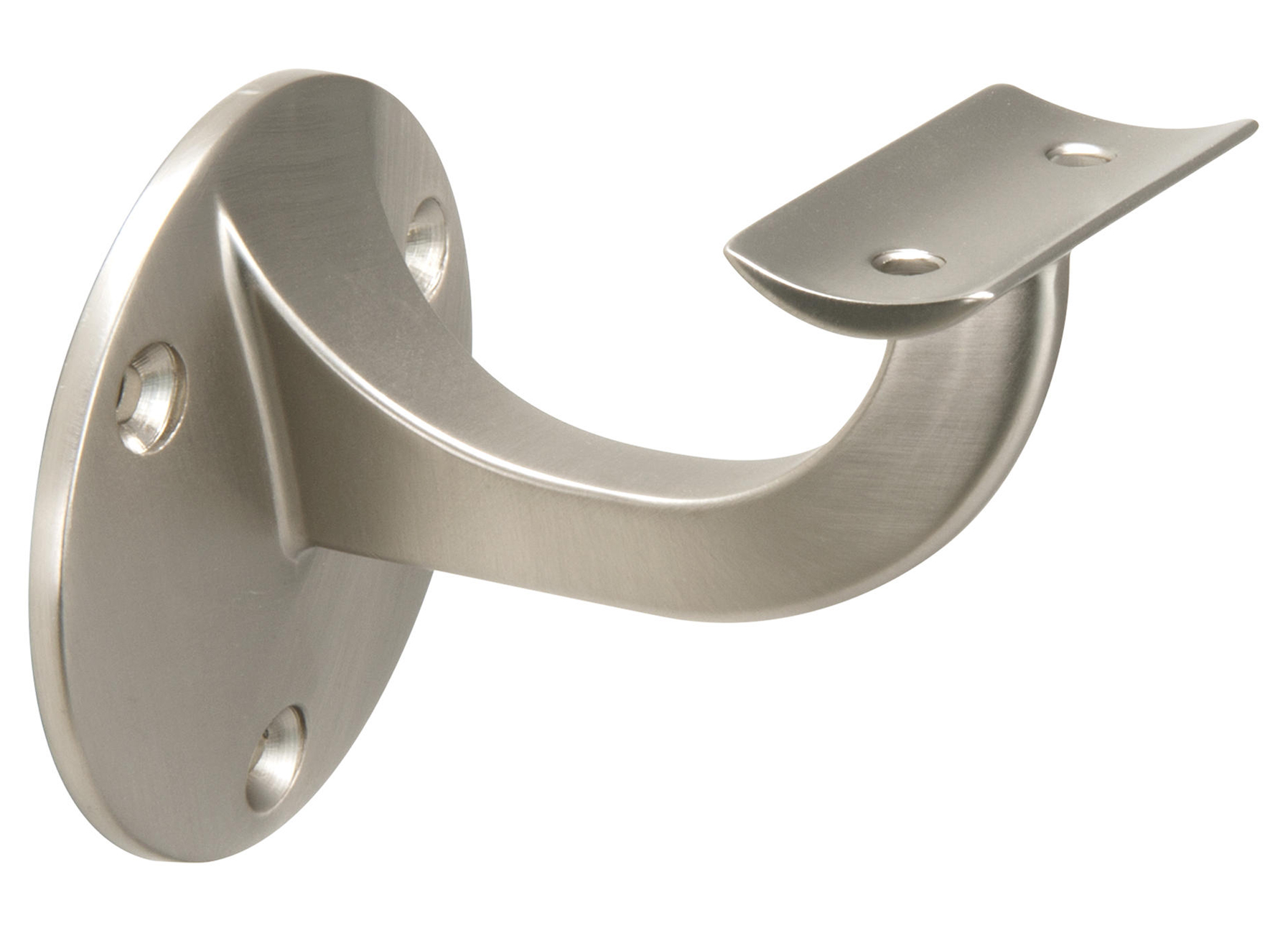 CANDO SUPPORT DE RAMPE D'ESCALIER HELSINKI - ASPECT INOX BROSSE - 2 PIECES