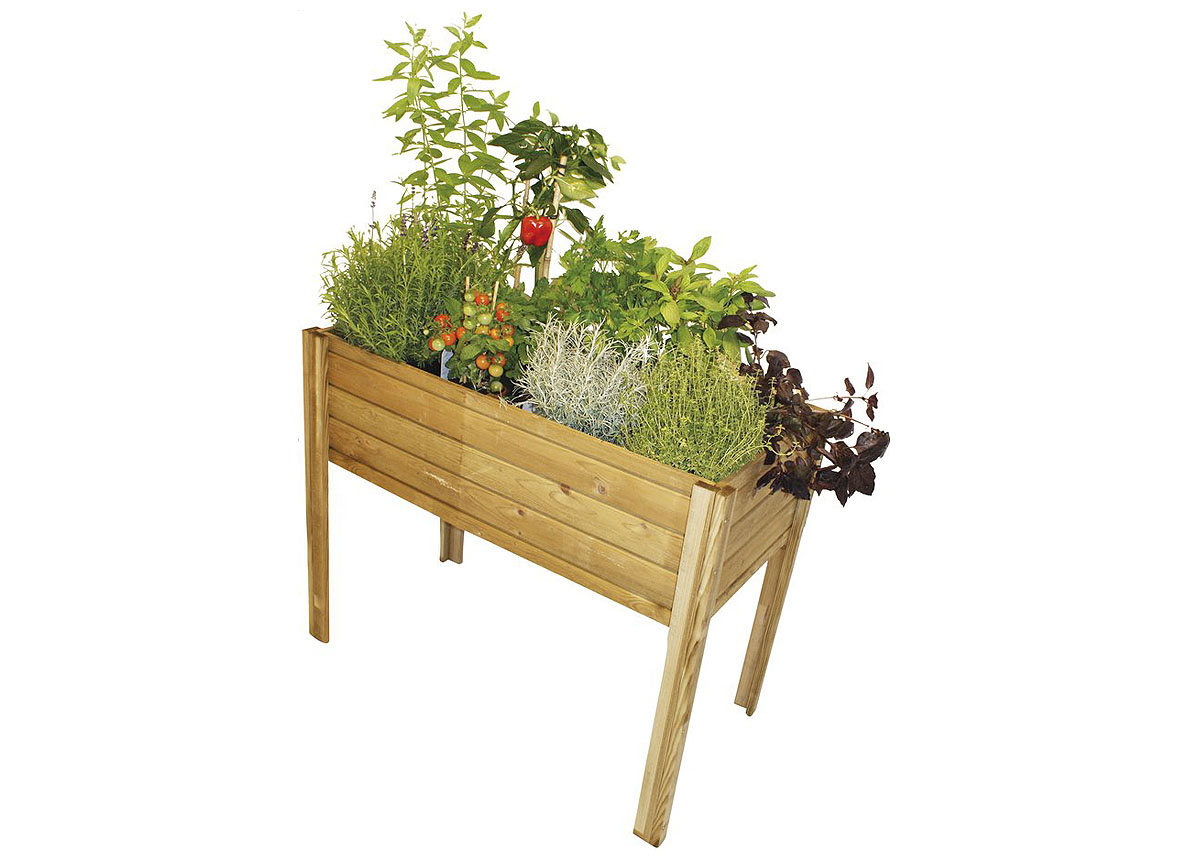 TABLE A POTAGER EN BOIS HERBA 50X100CM