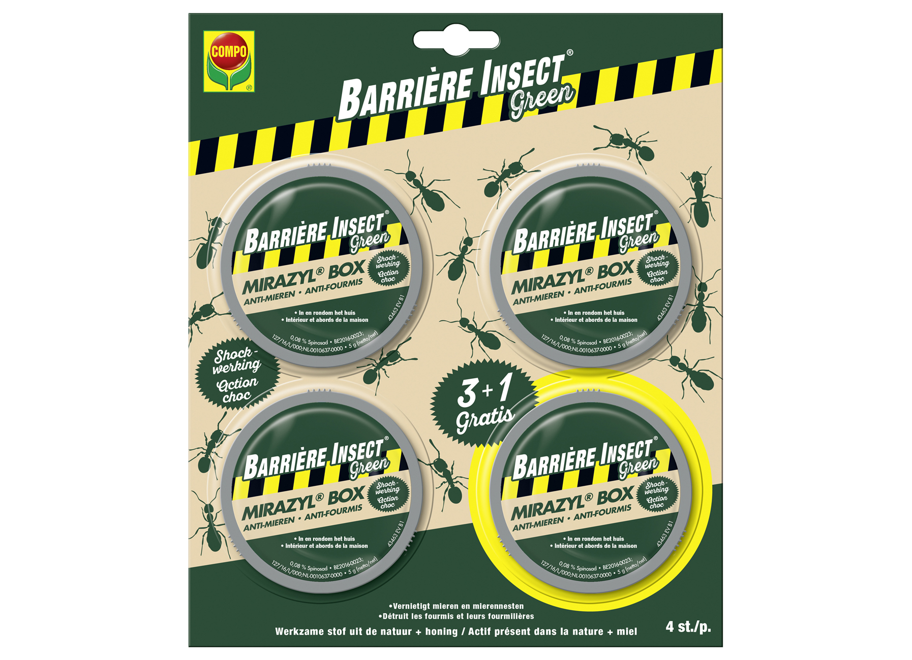 COMPO BIO MIRAZYL BOX 3+1 PIECES