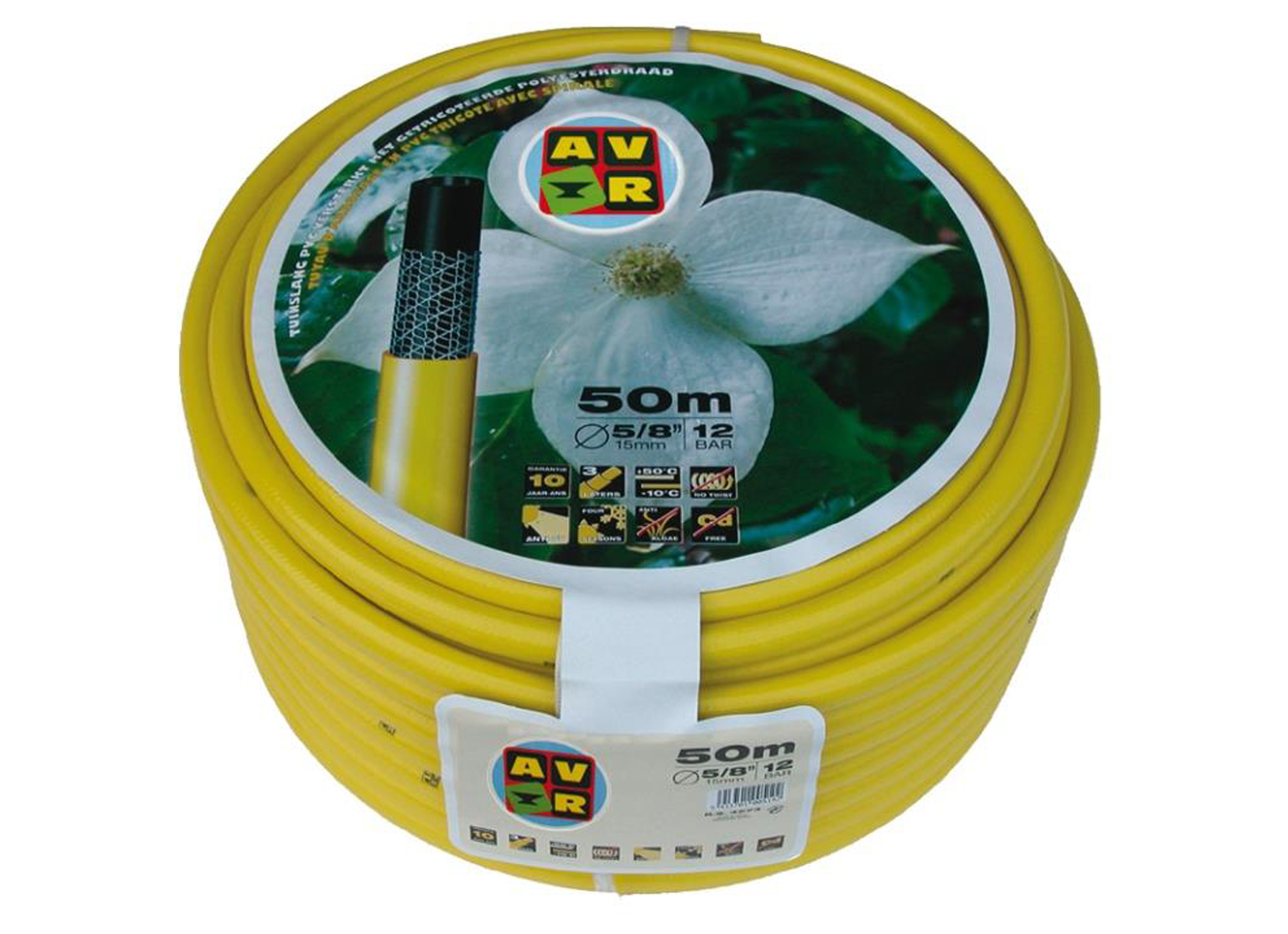 TUYAU JAUNE TRICOTE 12 BAR 50M 1/2''