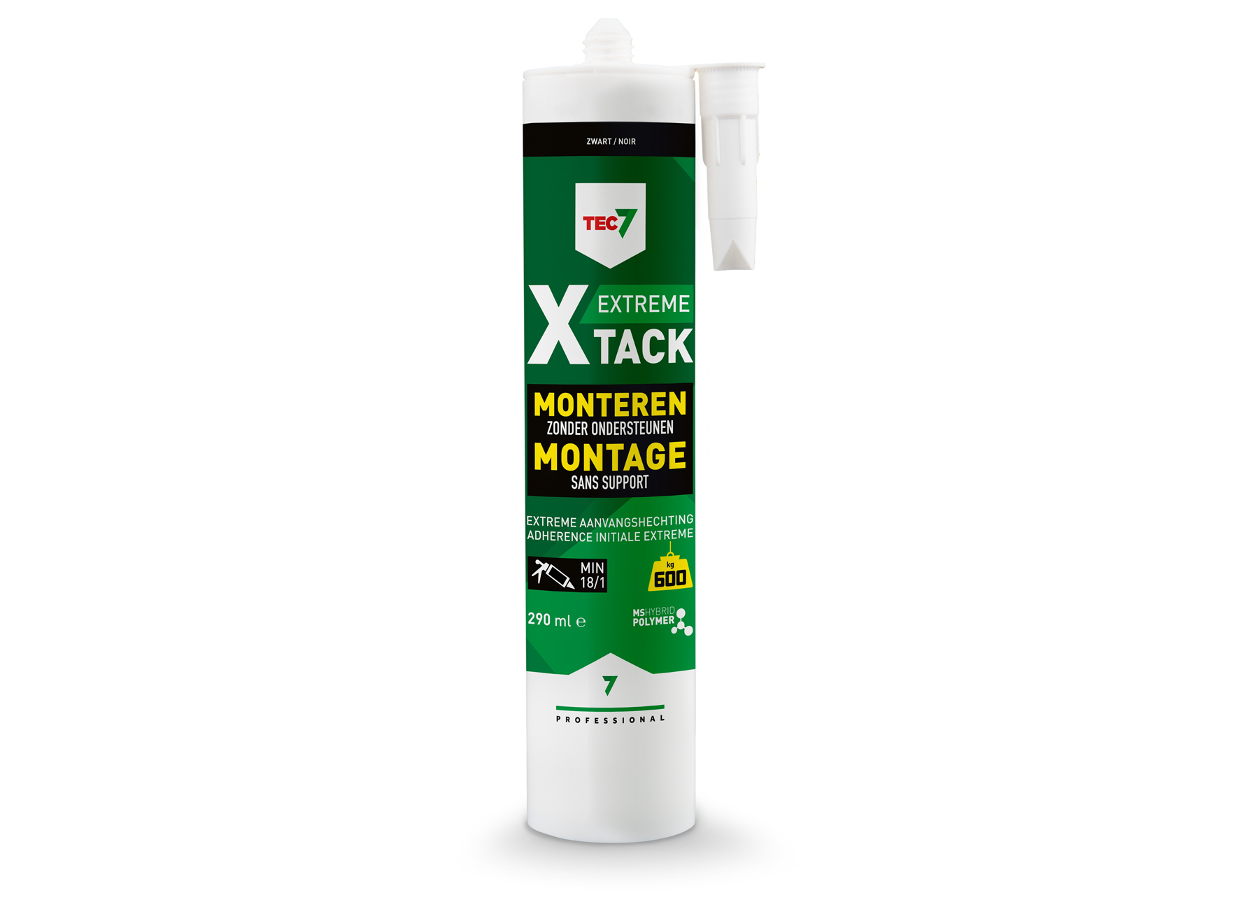 X-TACK ZWART KOKER 290ML