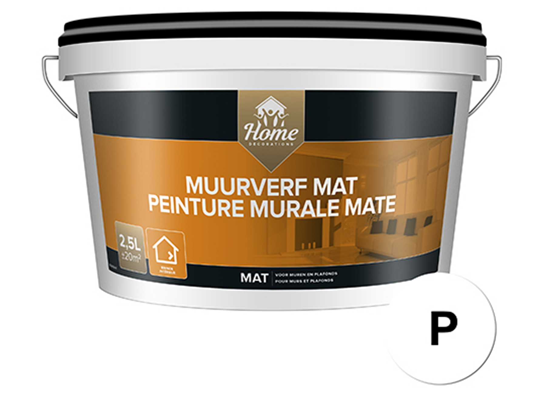 PEINTURE MURALE MATE P 2,5L