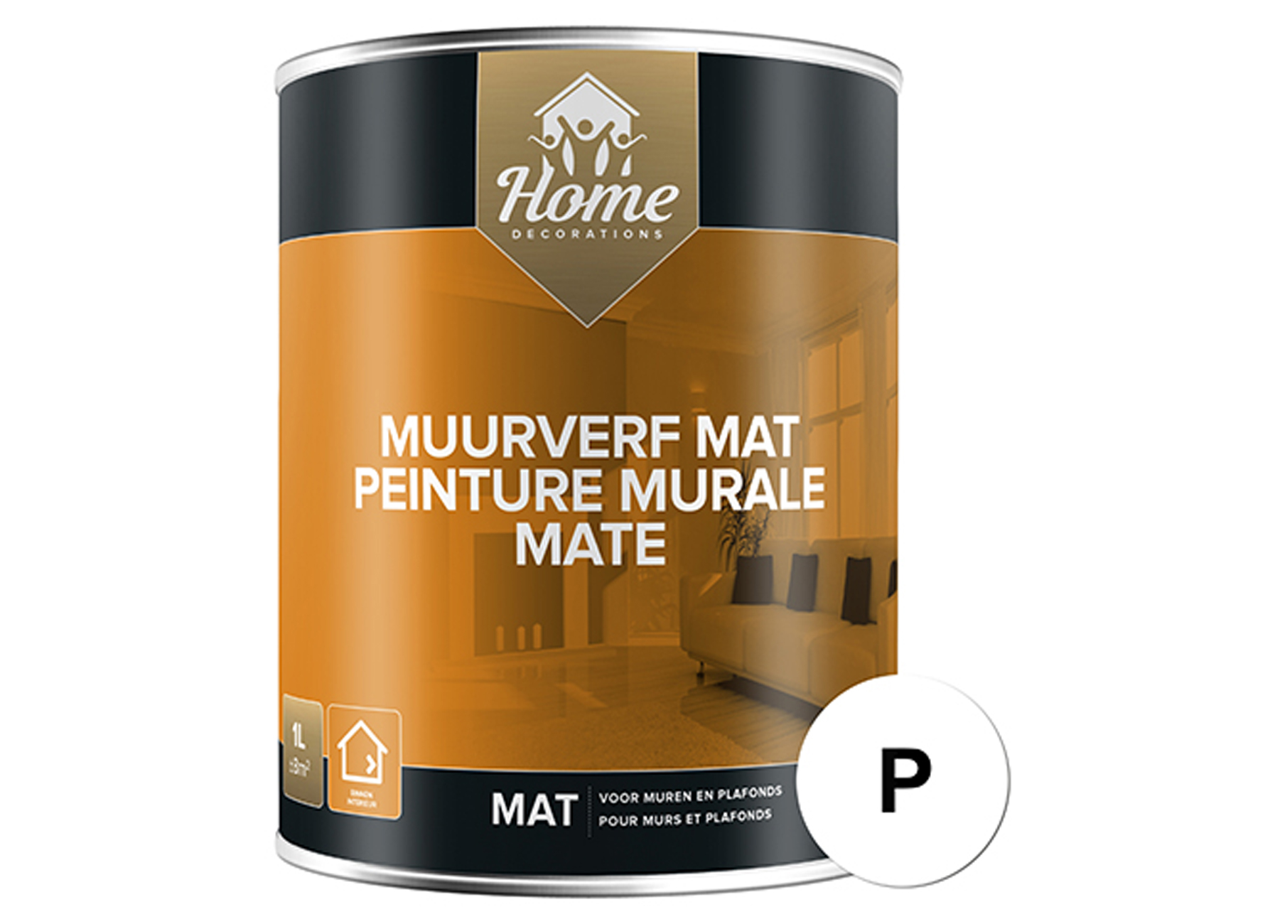 PEINTURE MURALE MATE P 1L