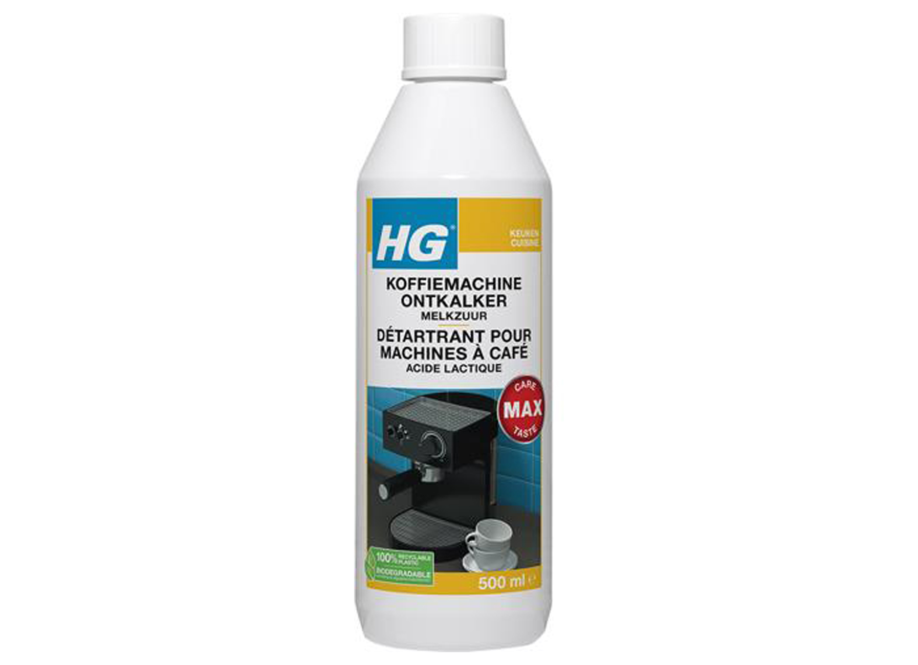 HG DETARTRANT POUR MACHINES A CAFE ACIDE LACTIQUE 500ML