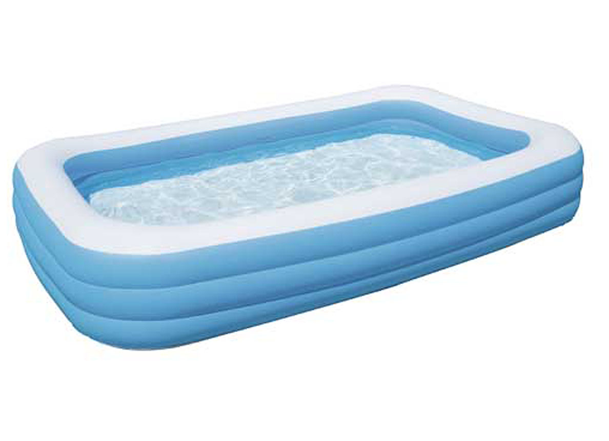 BESTWAY PISCINE FAMILLE RECTANGULAIRE 3 ANNEAUX 305X183X56CM
