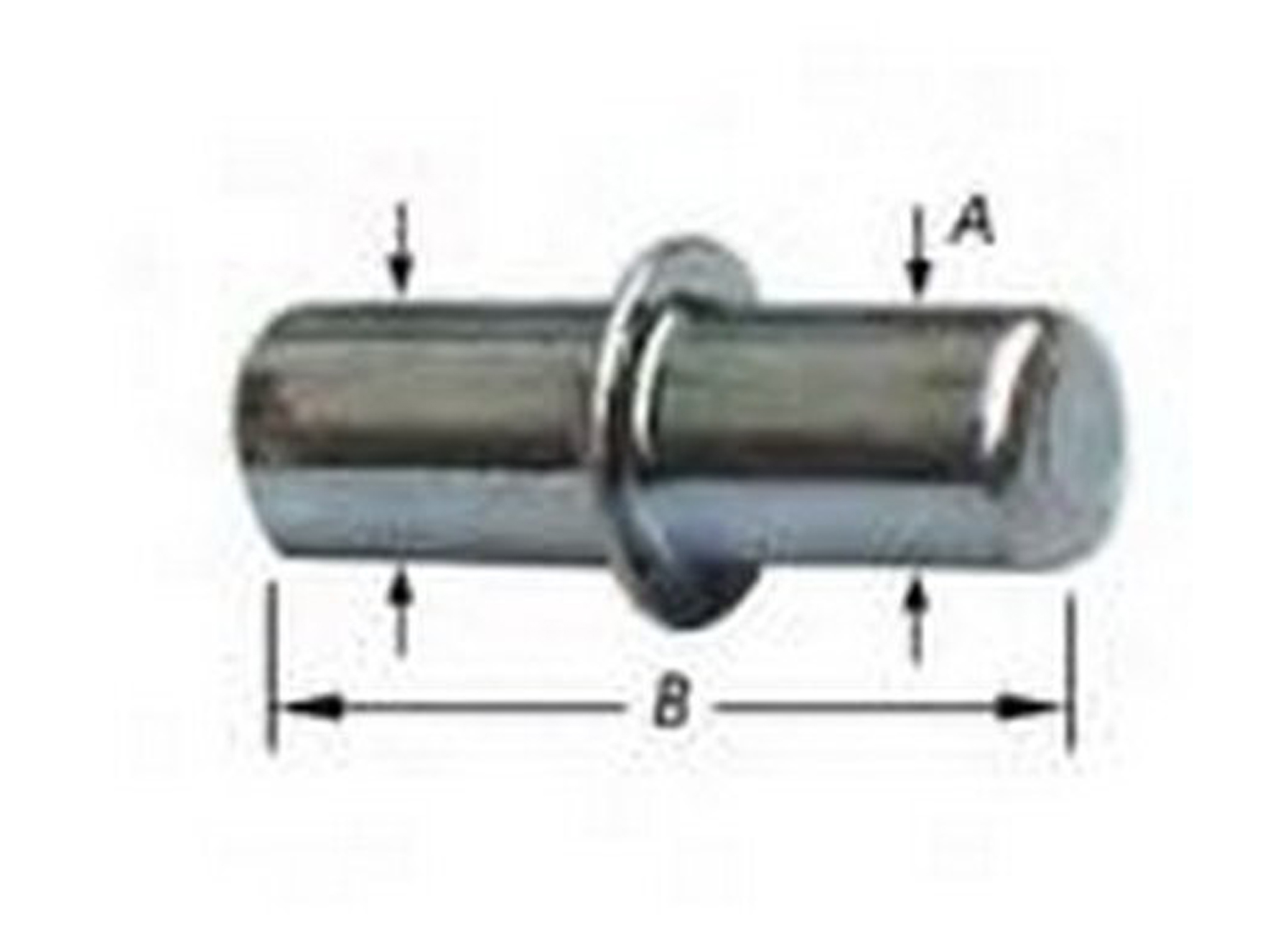 TAQUET A ENCASTRER DOUBLE ROND ZINGUE 8+8X5MM (100 PC)