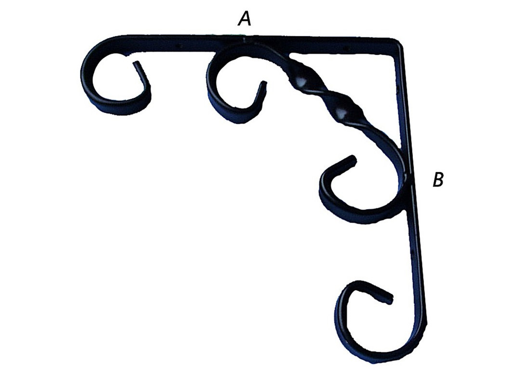 CONSOLE RUSTIQUE AVEC ARC NOIR 150X150MM