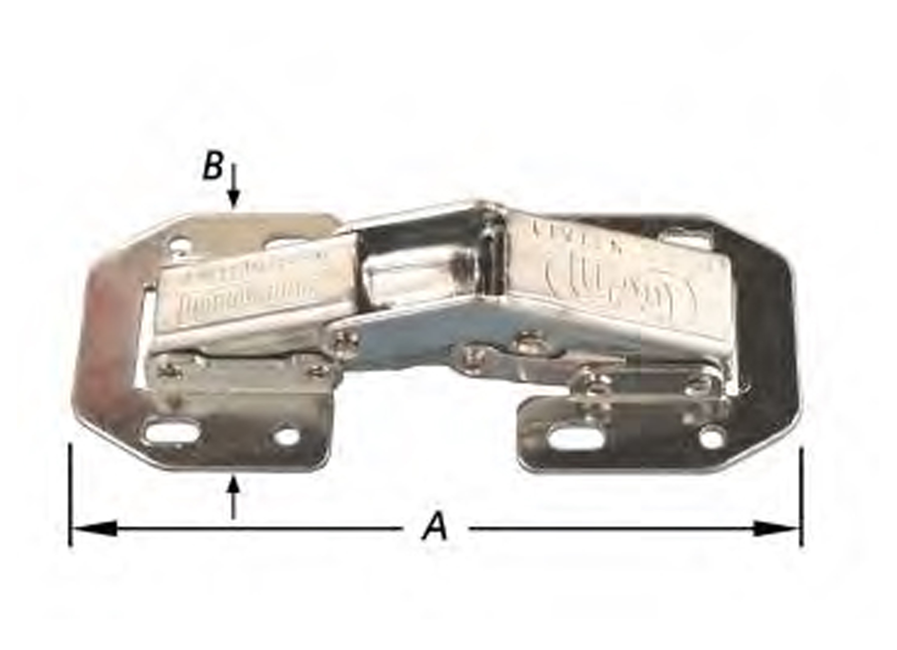 CHARNIERES A APPLIQUER UNIVERSELLES 45X105MM 2 PIECES