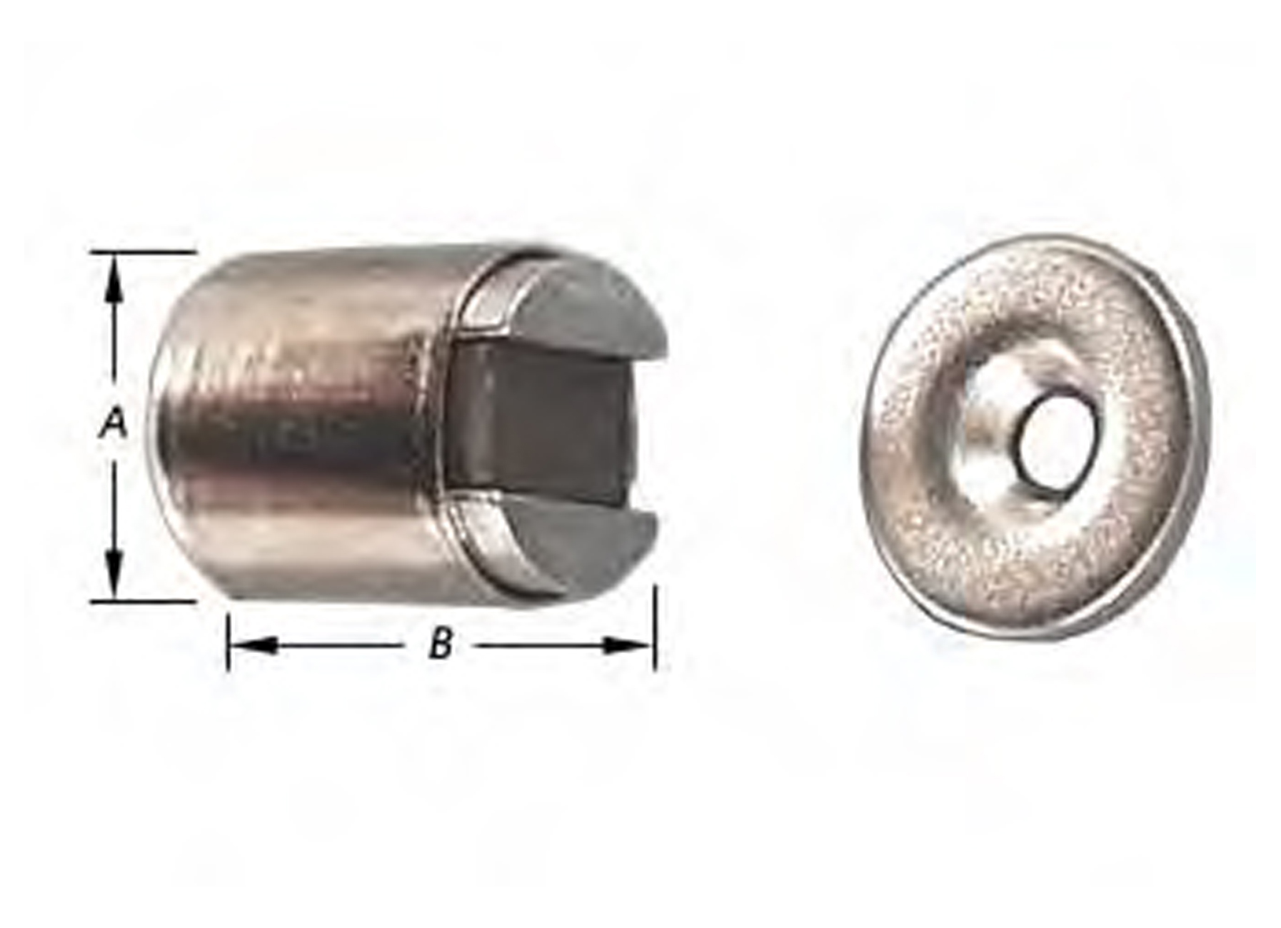 MAGNETISCHE HOUDERS MESSING VERNIKKELD 11MM