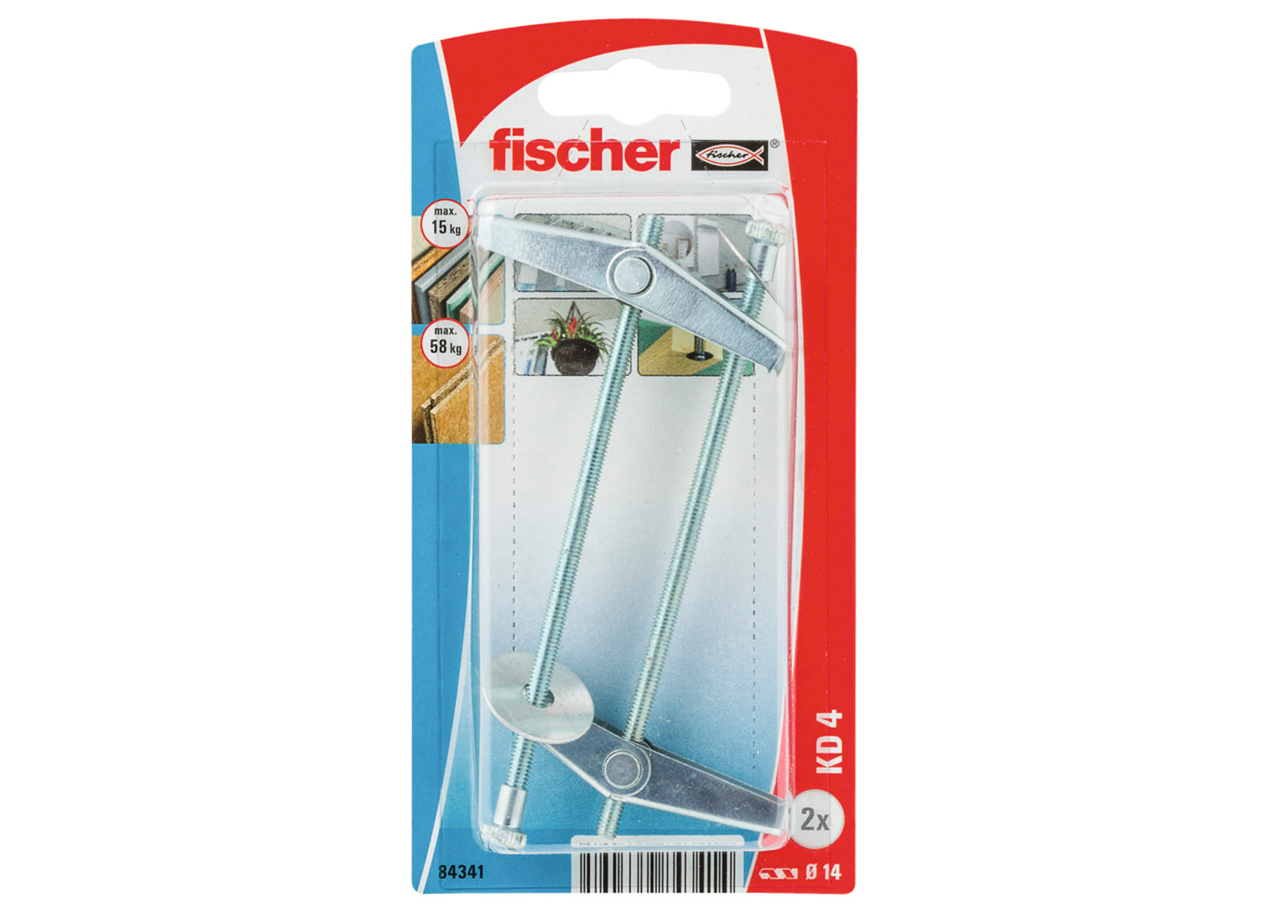 FISCHER CHEVILLE AVEC RESSORT KD 4 K NV