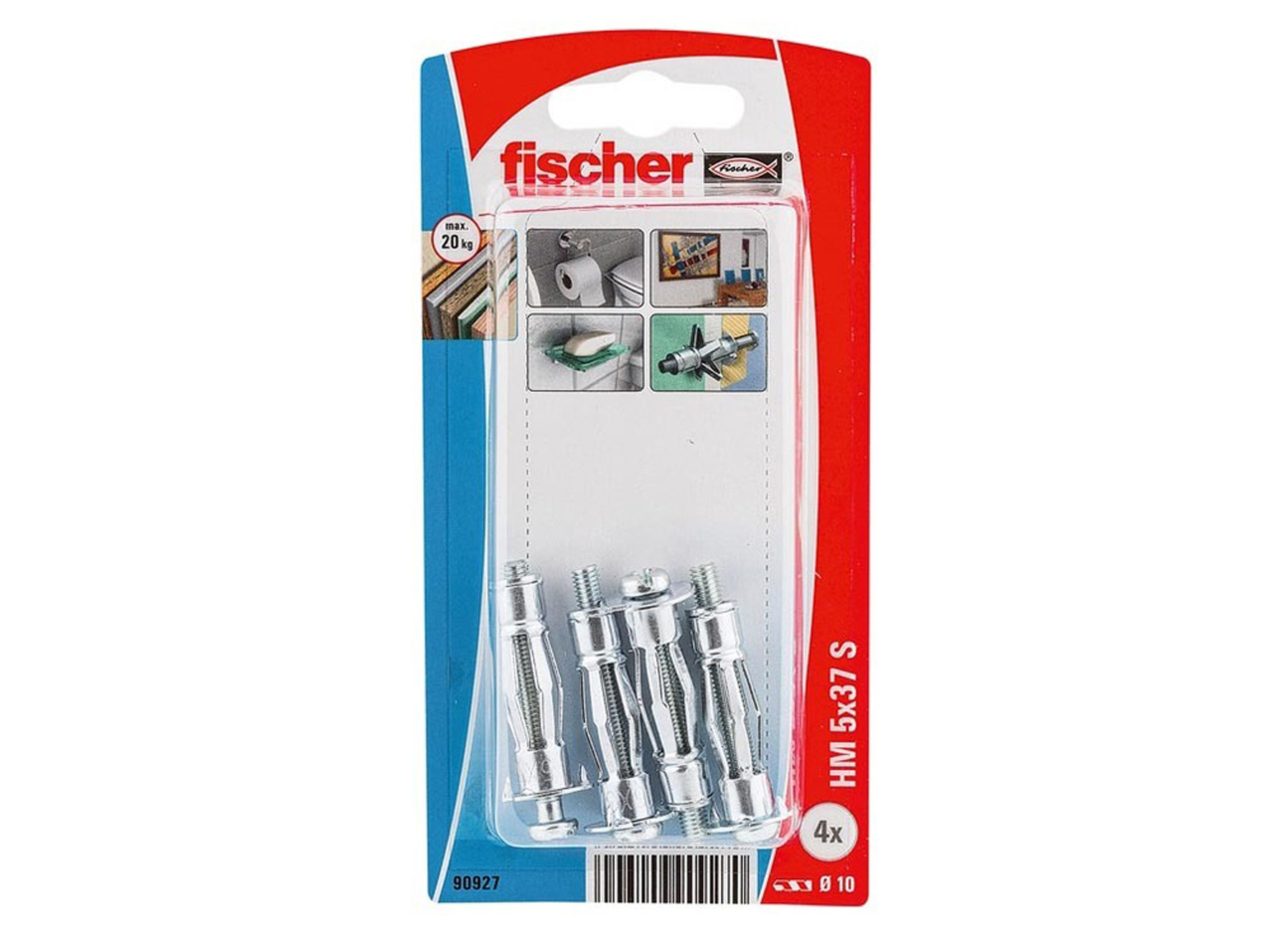 FISCHER CHEVILLE MUR CREUX AVEC VIS HM 5X52 S K (4)