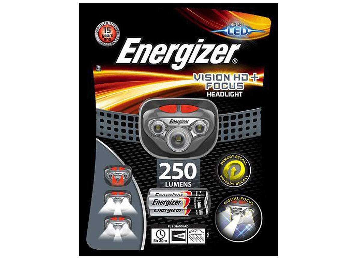 ENERGIZER HOOFDLAMP VISION HD+ FOCUS 3XAAA