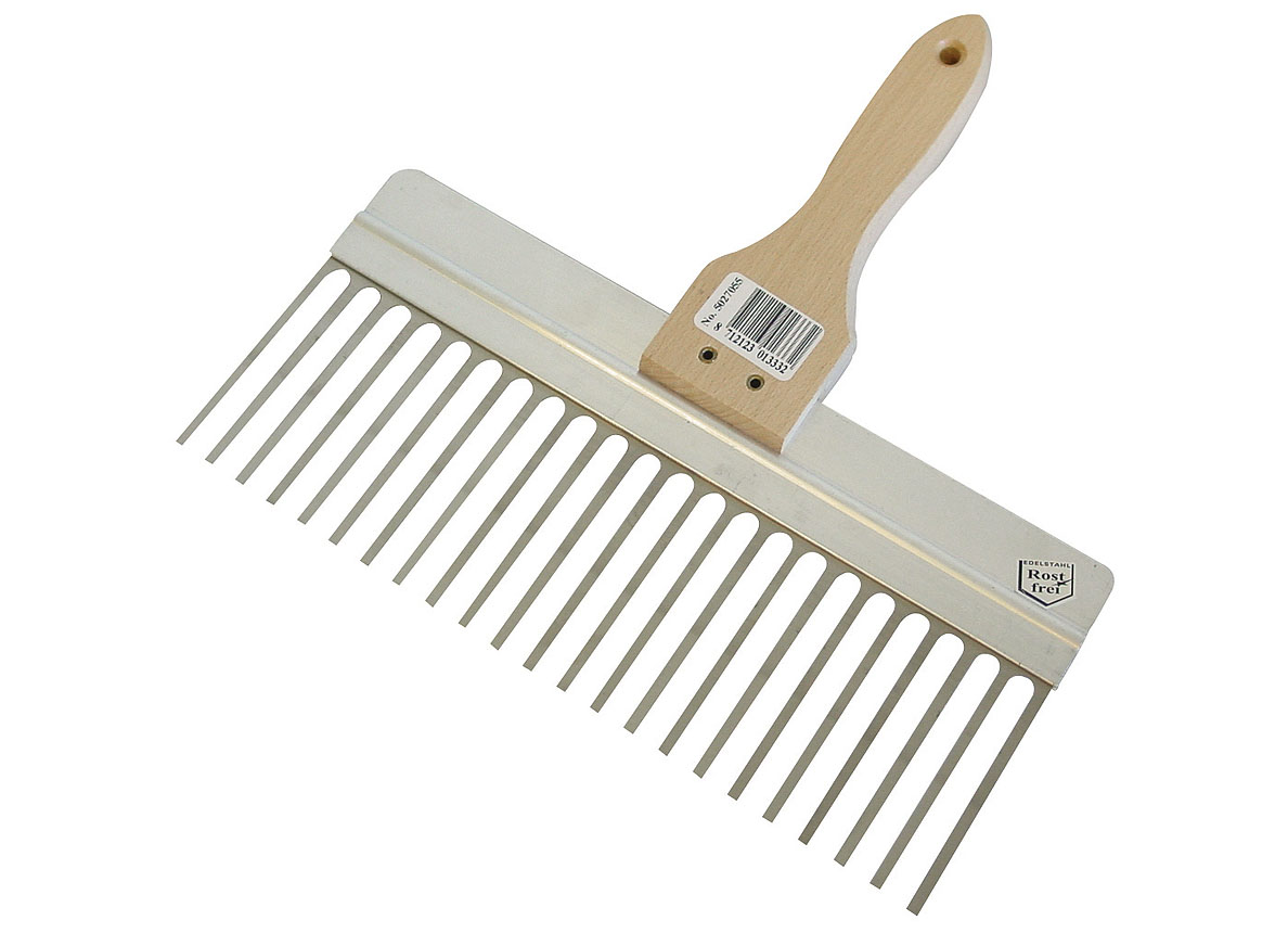 PEIGNE EN PLATRE 33CM INOX