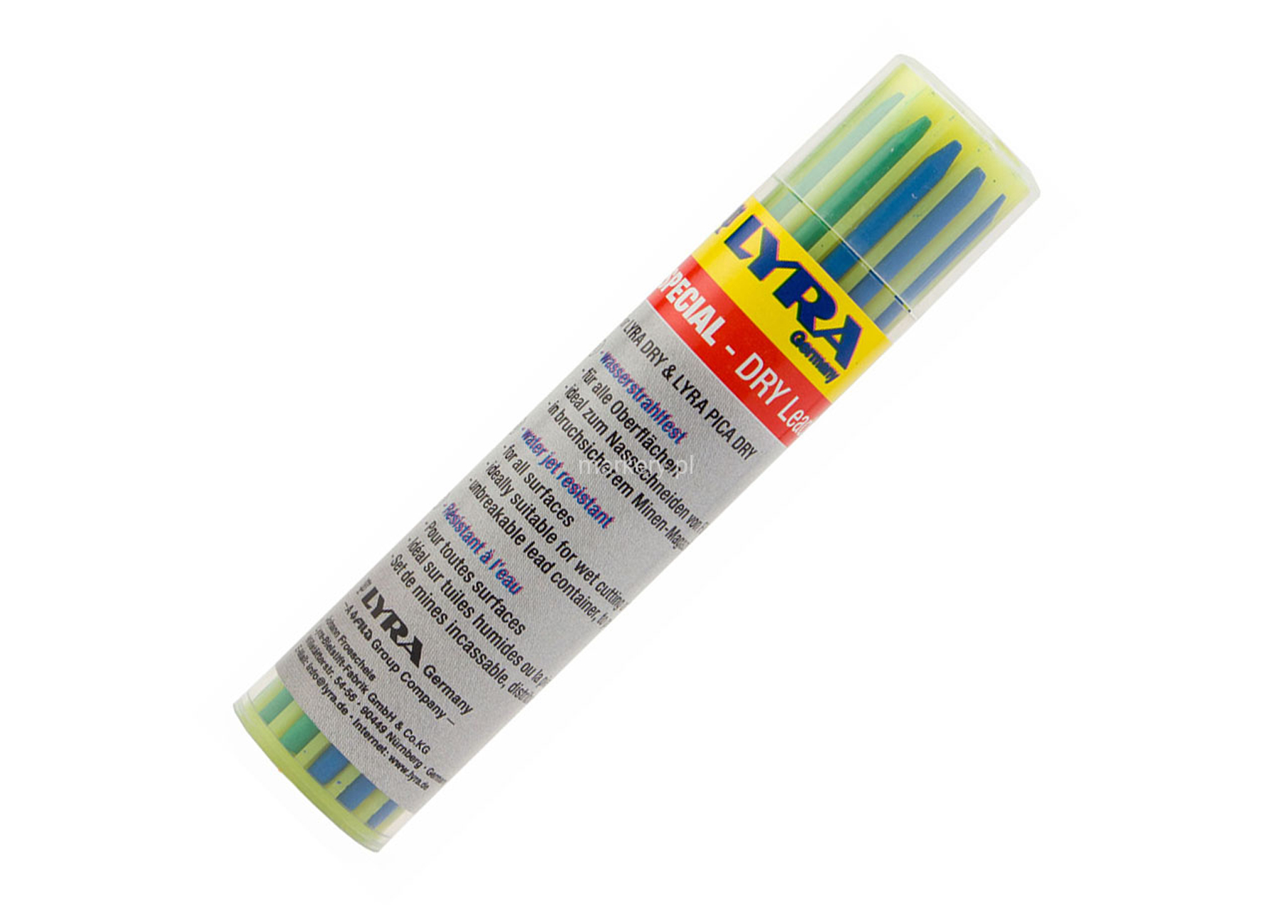 LYRA DRY ASSORTIMENT DE BASE MIX VERT/BLANC/BLEU 12 PIECES