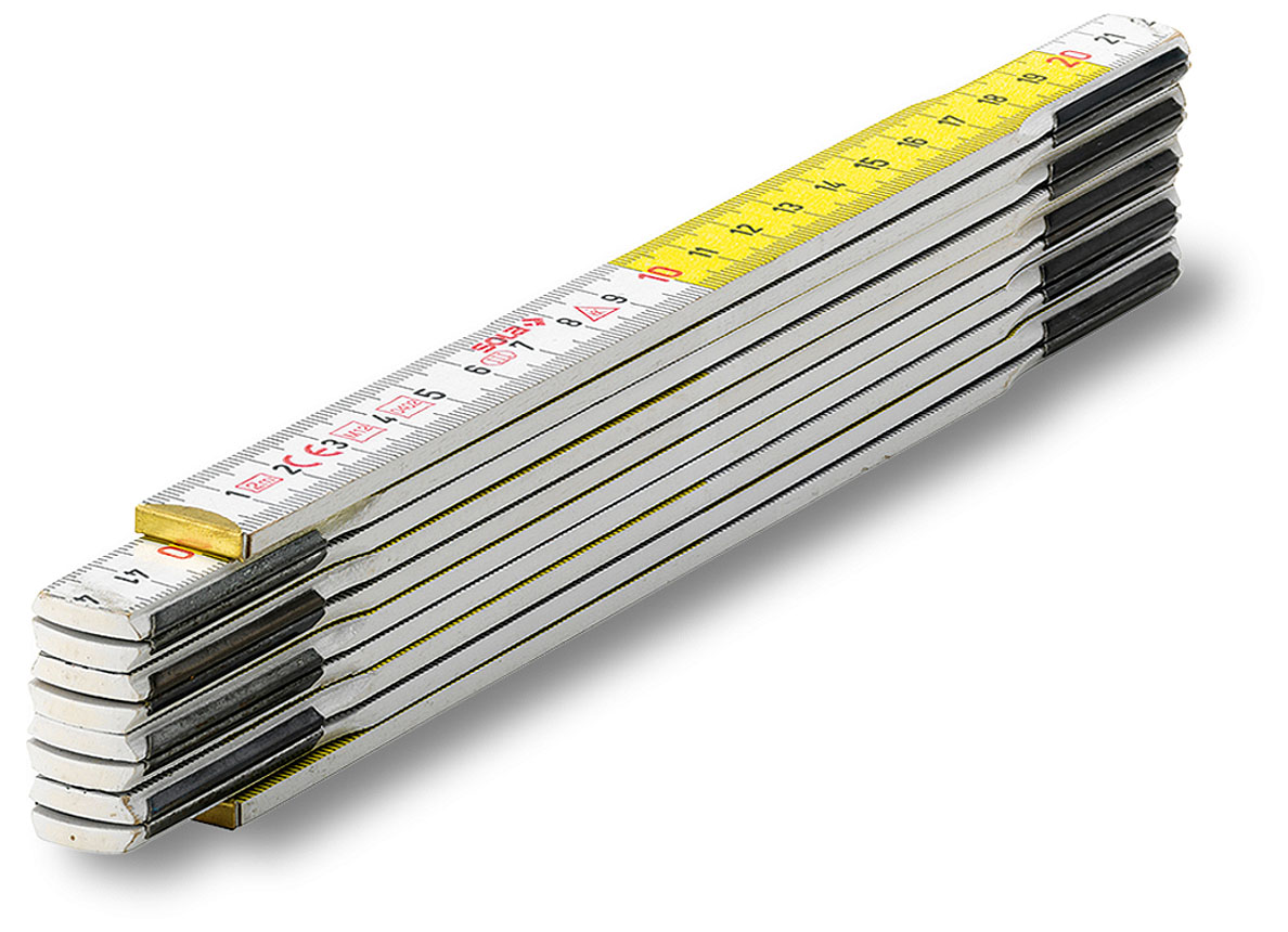 SOLA METRE DOUBLE BLANC/JAUNE