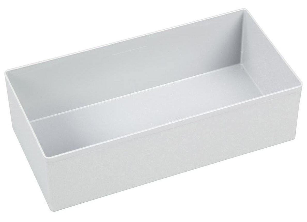 PLASTIC BAKJE 108X216XH63MM - GRIJS