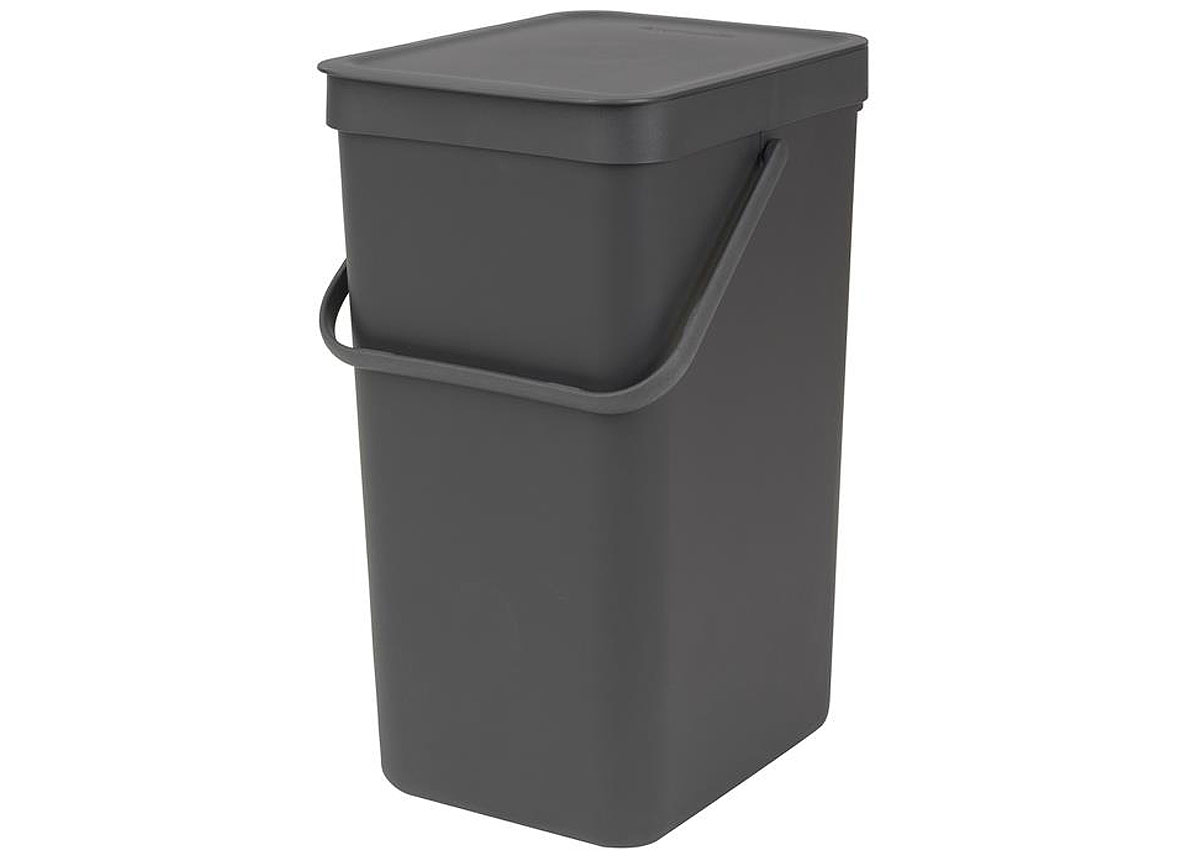 BRABANTIA POUBELLE SORT & GO 16L GRIS