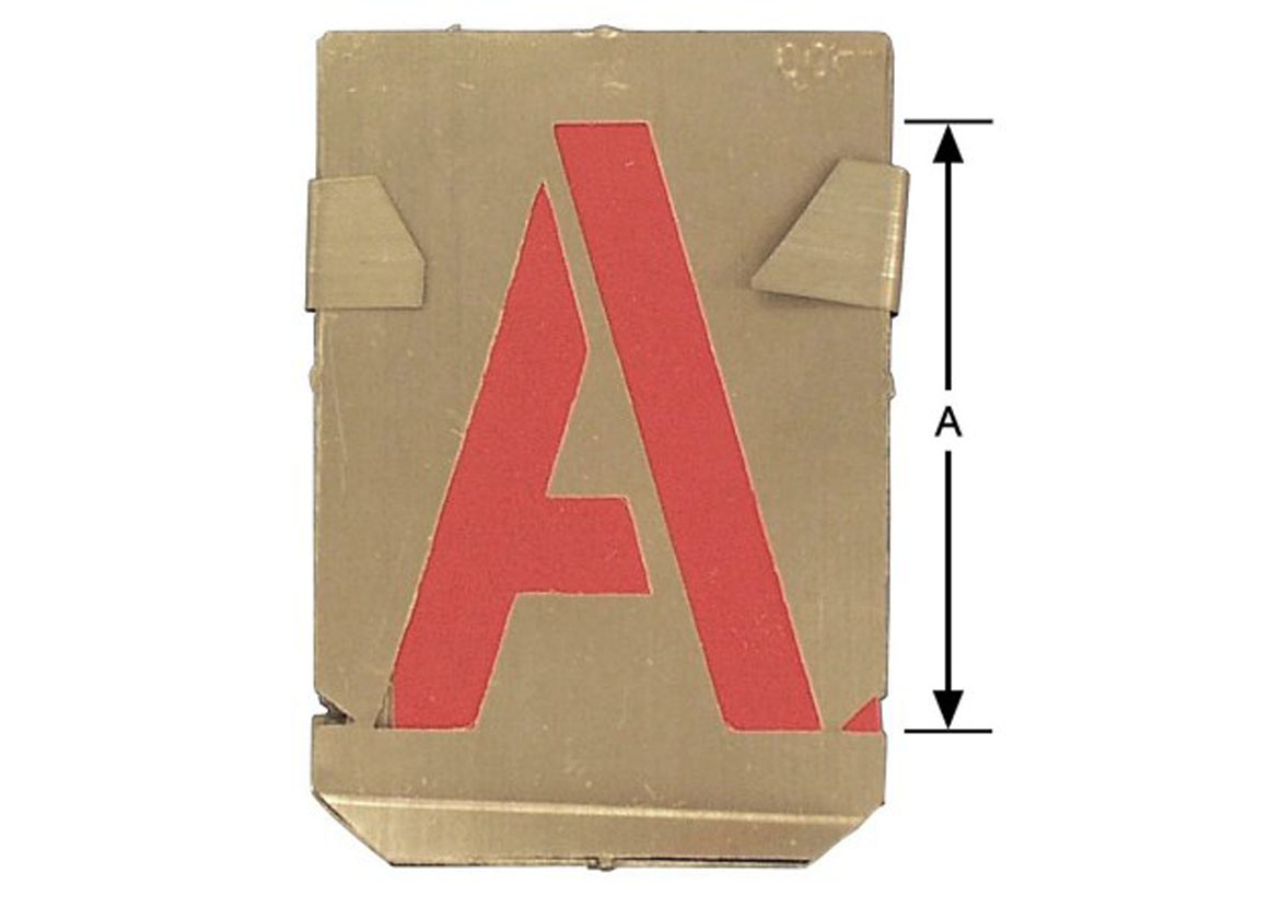 ijs Aanvrager een Letter Sjabloon 26st 30mm - gereedschappen - handgereedschappen - meten  markeren - sjablonen - letter sjabloon 26st 30mm
