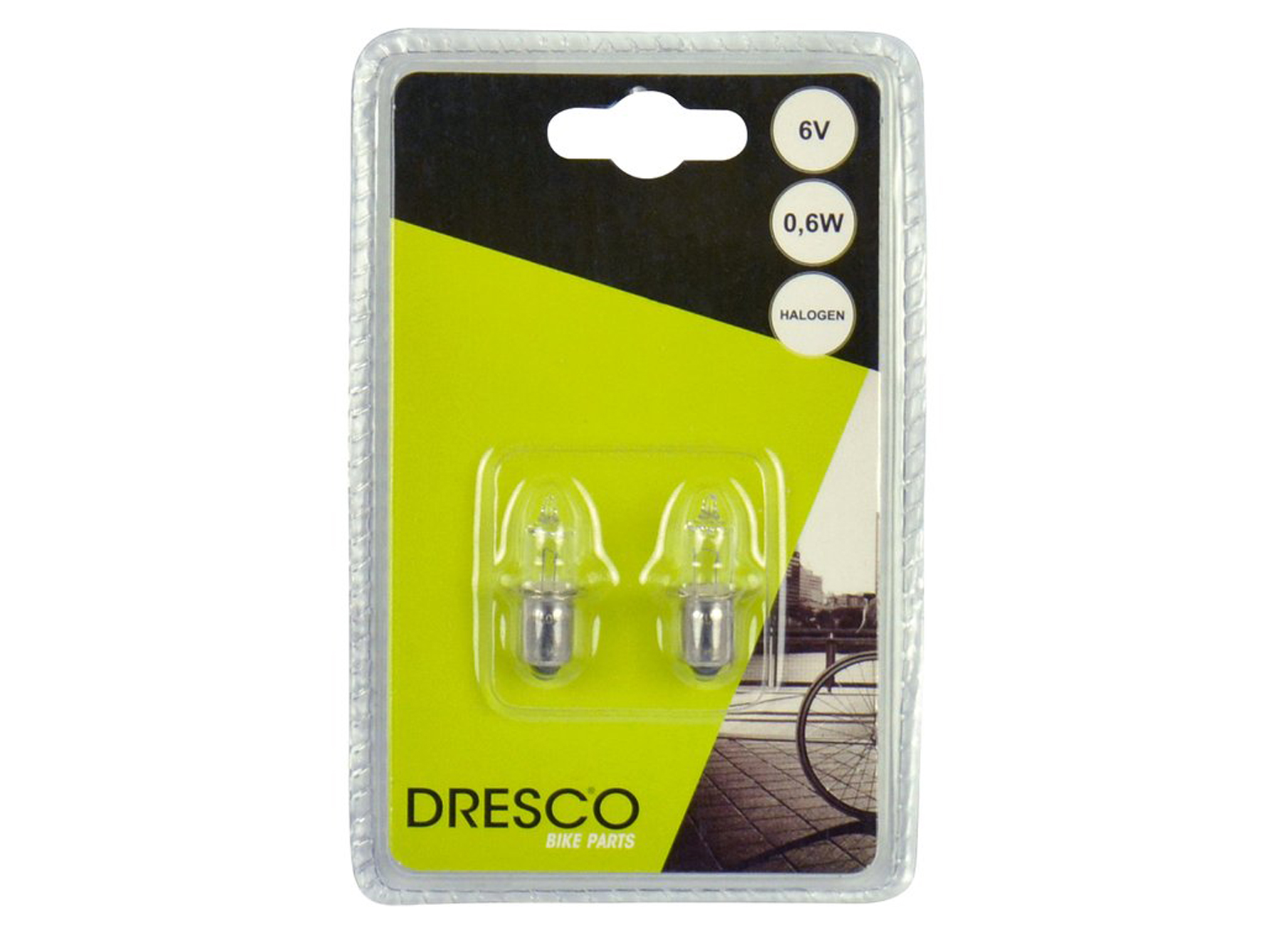 RESERVE HALOGEEN FIETSLAMPJES 6V 2STUKS