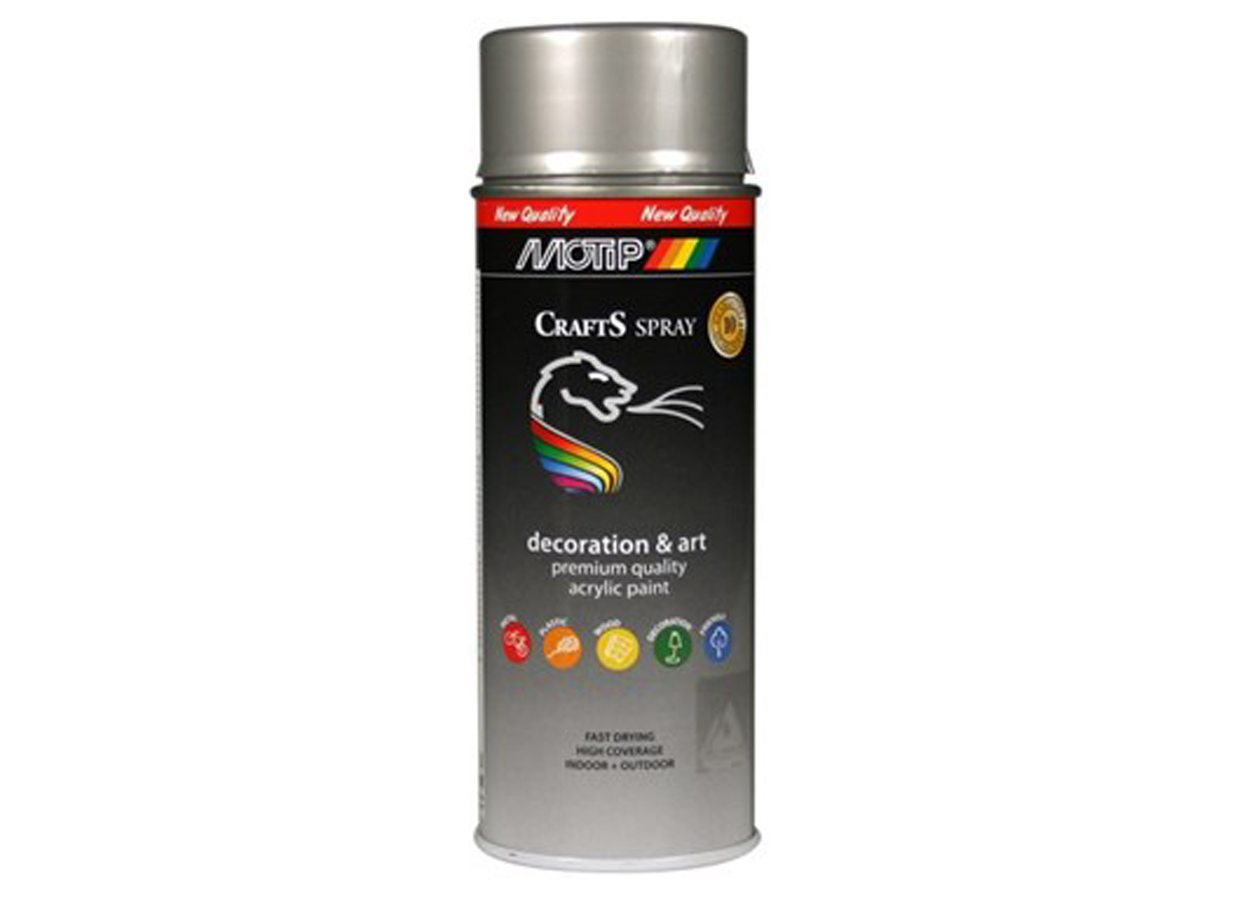 SPRAY CRAFTS BRILLANT BLANC ALUMINIUM RAL 9006 400ML