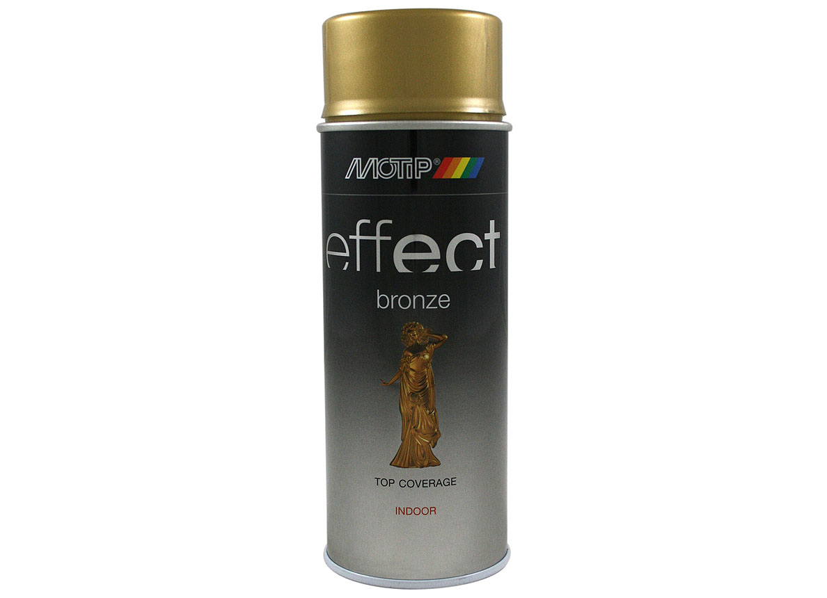 MOTIP SPRAY DECO EFFECT PEINTURE BRONZE OR 400ML