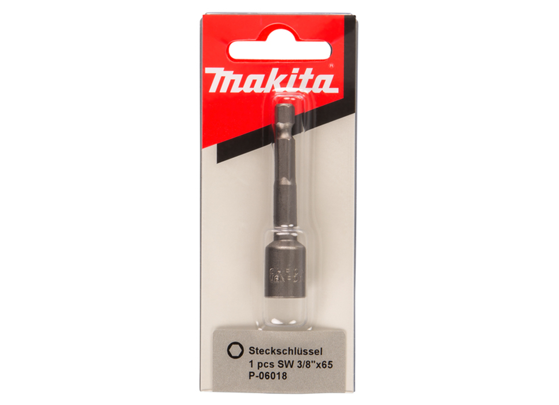 MAKITA DOUILLE A QUEUE SIX PANS 3/8'' 9,53X65MM P-06018