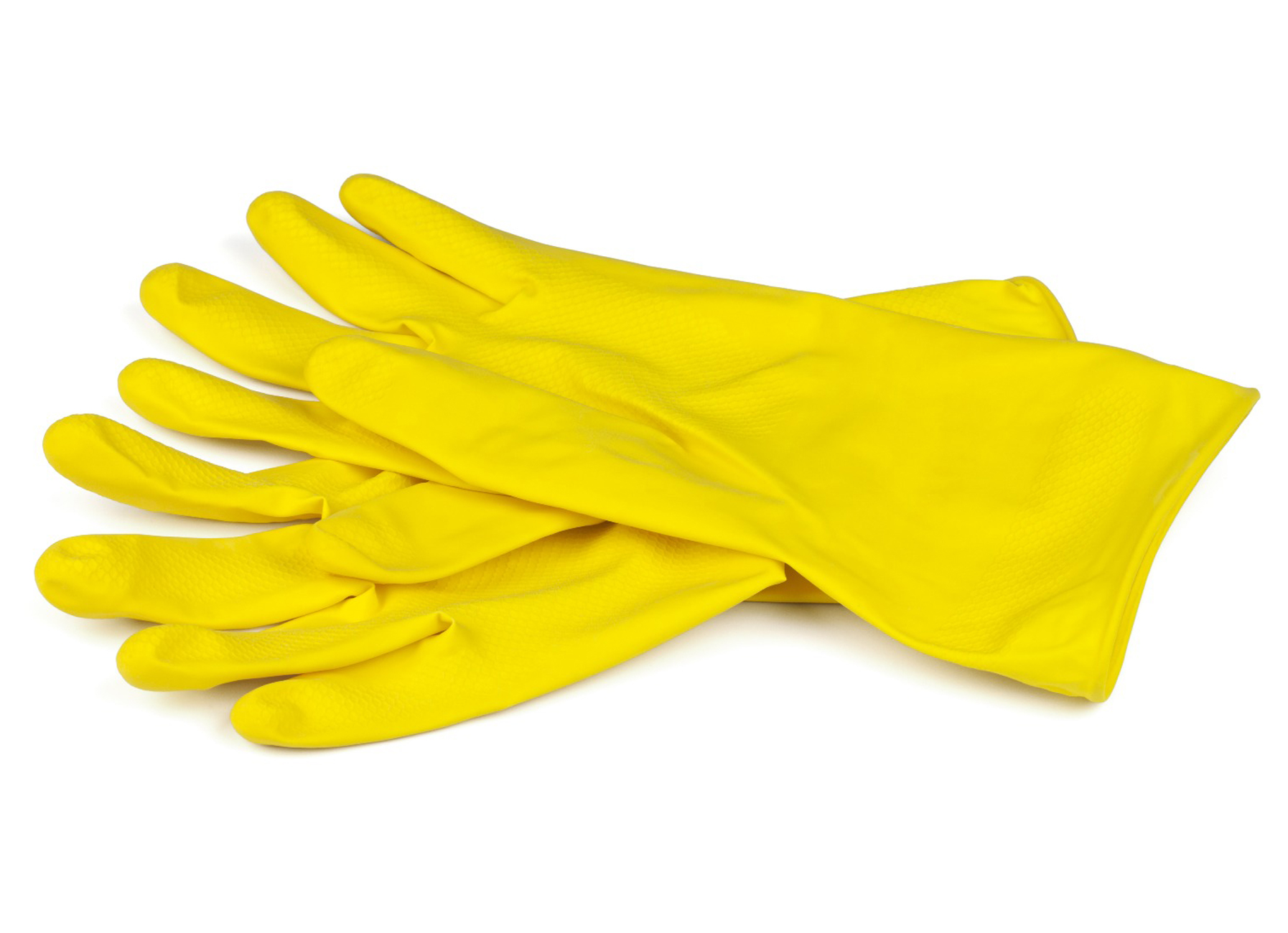 HUISHOUDHANDSCHOEN LATEX GEEL: M