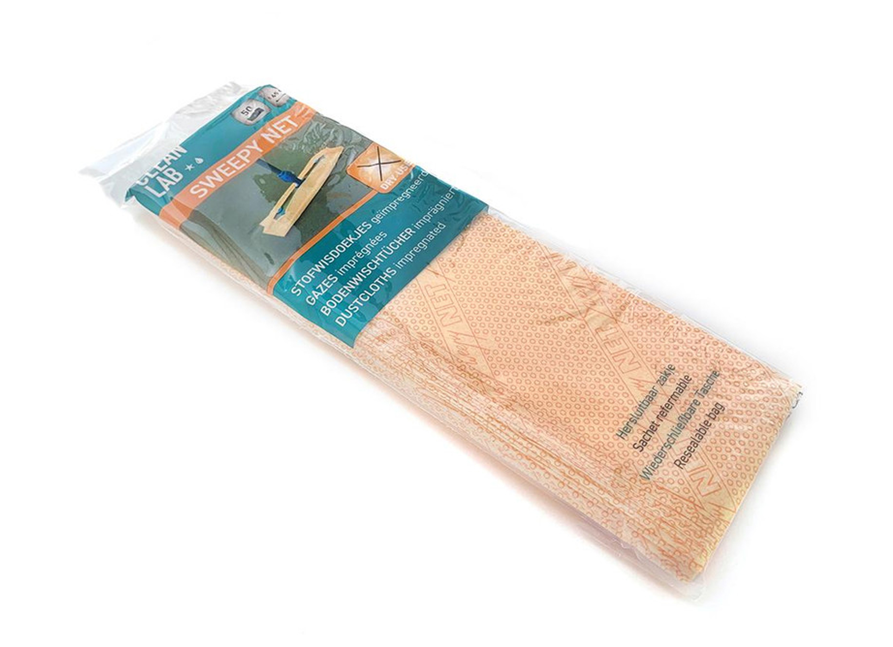 SWEEPY-NET GAZES IMPREGNEES 50 PIECES ORANGE