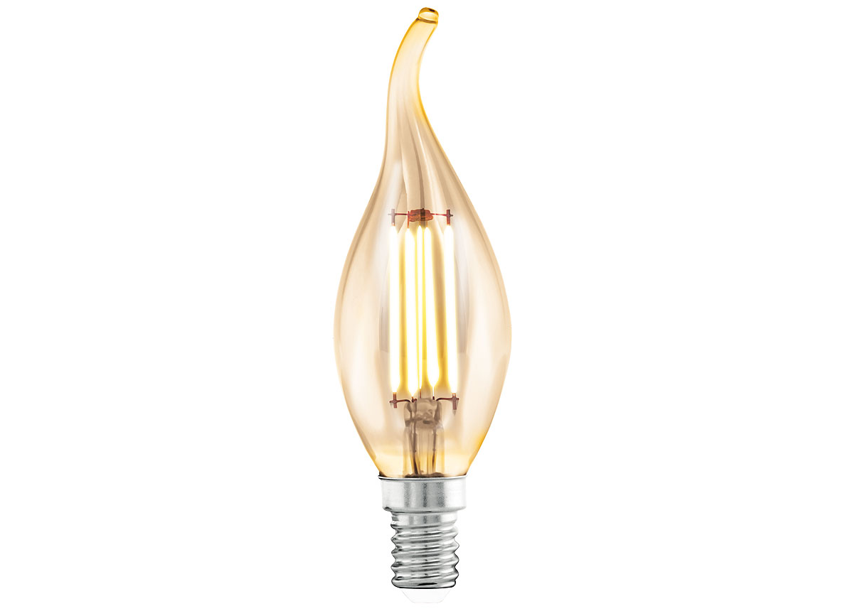 EGLO LAMPE BOUGIE LED E14 CF37 4W AMBRE 2200K 