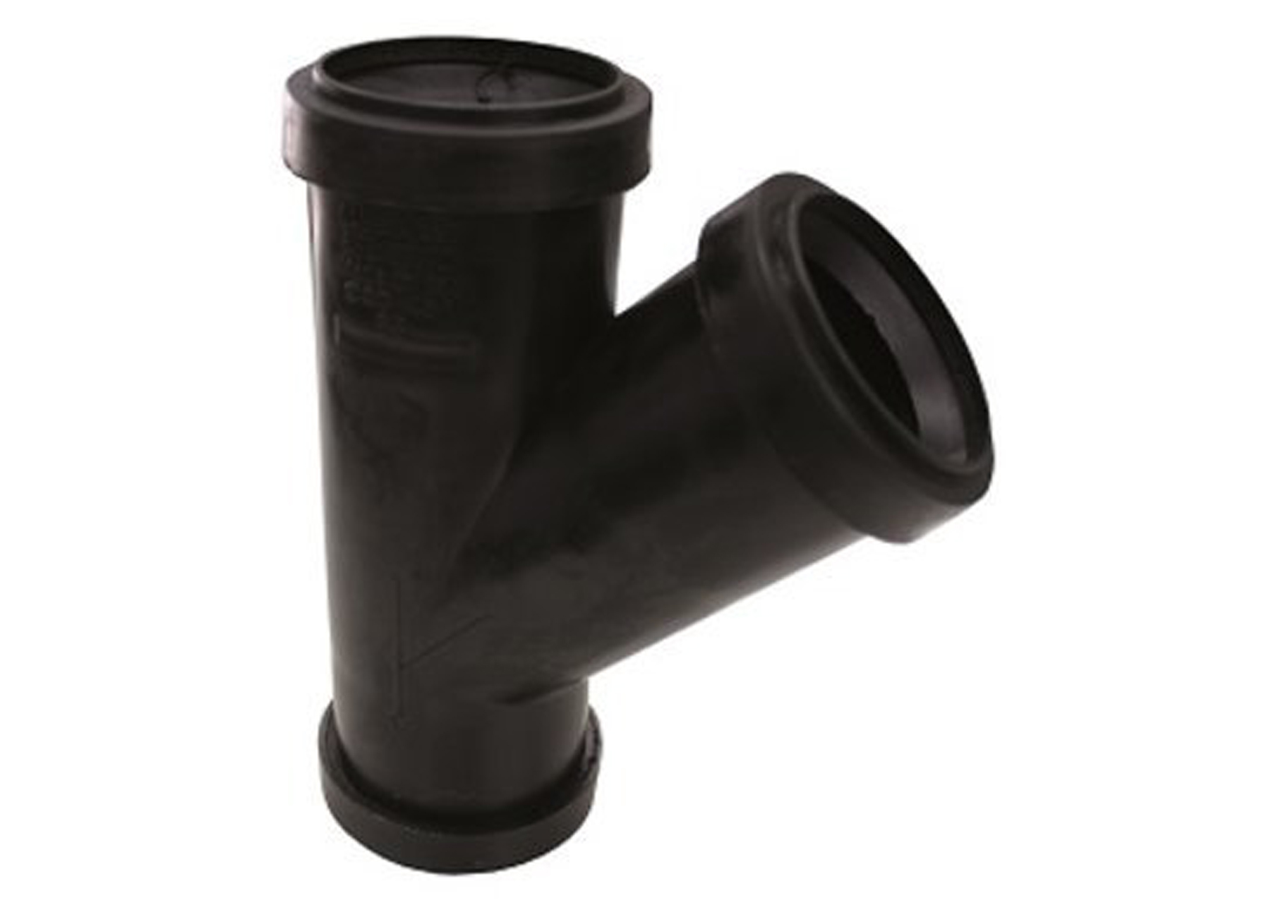 T SANITAIRE Ø40 45° PP NOIR FFF