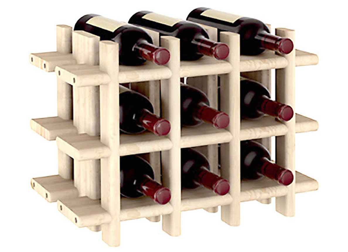 Buiten Worstelen mannelijk Plastinova Flessenrek Hout Rioja 9 Flessen - gereedschappen - opbergen en  transporteren - rekken - wijnrekken - plastinova flessenrek hout rioja 9  flessen