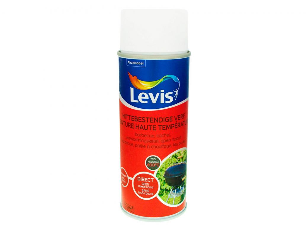 Uiterlijk Vermeend moord Levis Hittebestendige Verf Satin Spray - decoratie - technische verven -  hittebestendige verf - levis hittebestendige verf satin spray