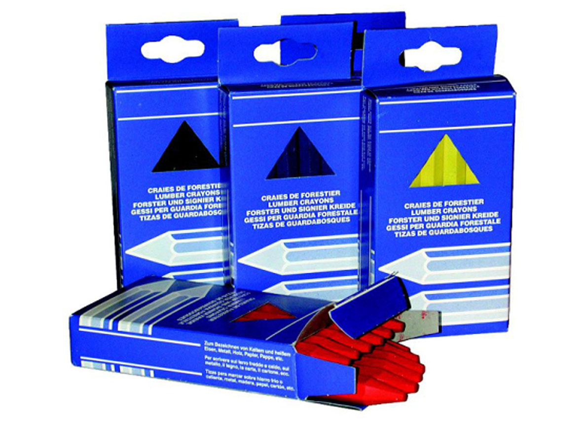 CIRE DE CRAIE HEXAGONALE 12 CM JAUNE 12 PIECES