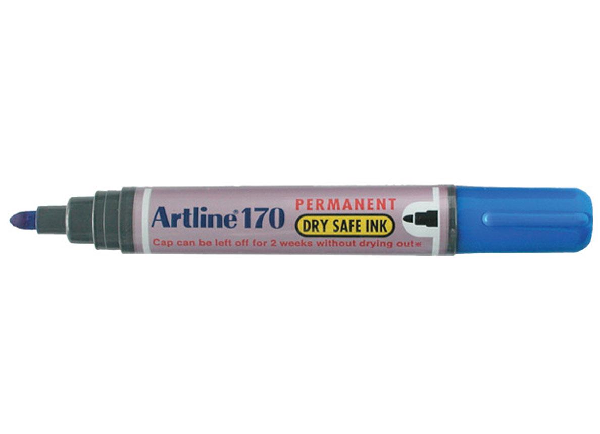 Almachtig wond wet Artline Permanent Marker Dry Safe 170 / Blauw (0647301) - gereedschappen -  handgereedschappen - meten markeren - potloden stiften - artline permanent  marker dry safe 170 blauw 0647301