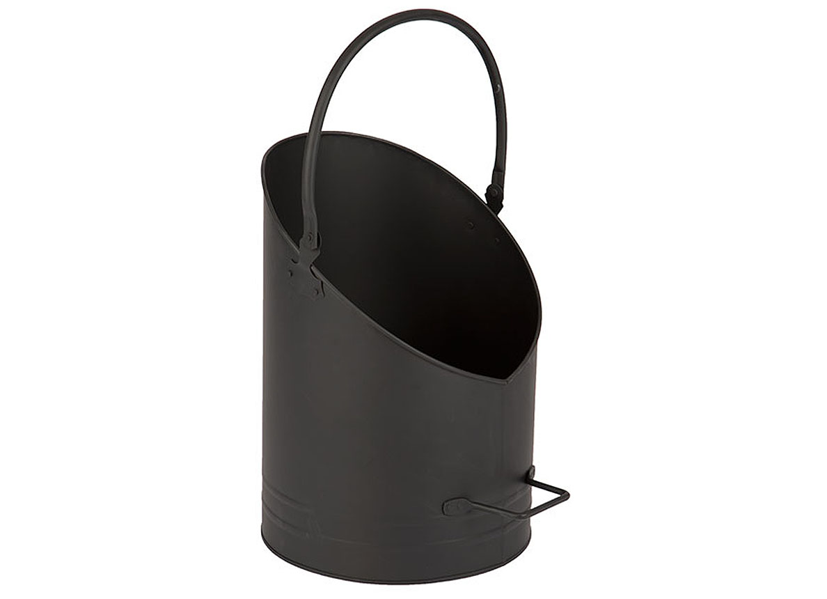 Seau Pellet Noir H 40cm Sanitaire Chauffages Poelerie
