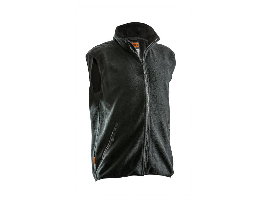 JOBMAN POLAR FLEECE BODYWARMER ZWART S