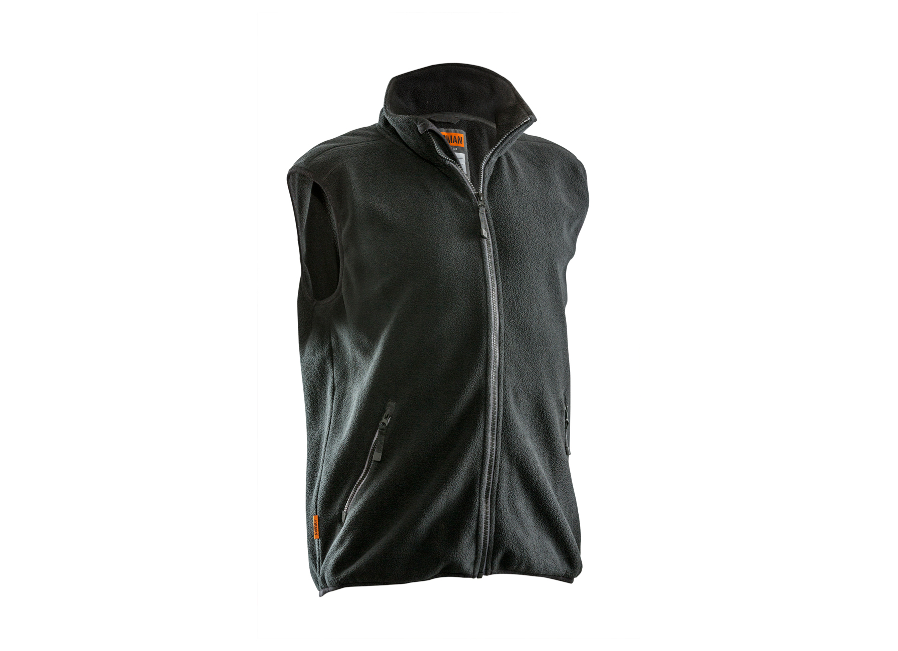 JOBMAN POLAR FLEECE BODYWARMER ZWART XL
