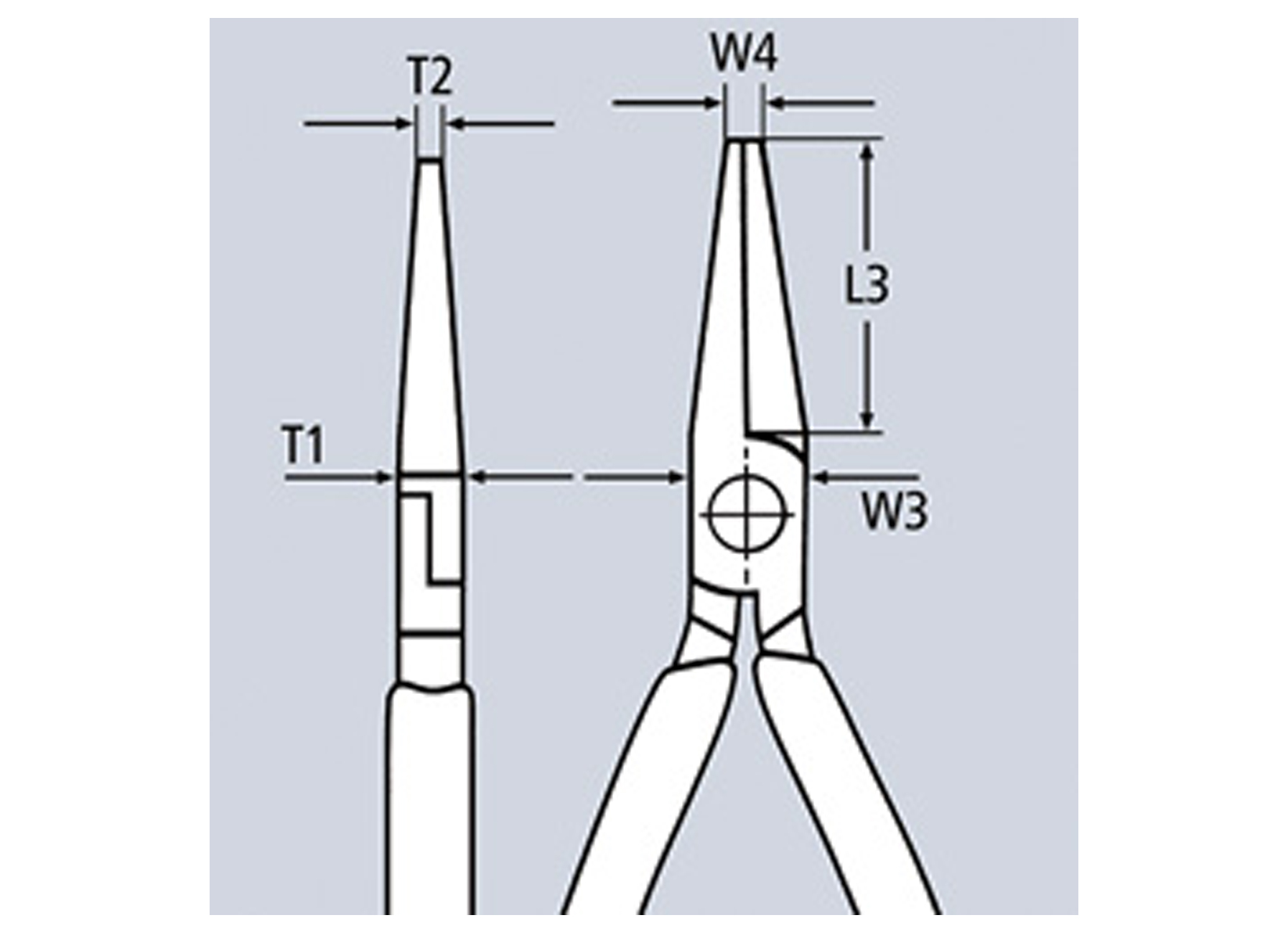 KNIPEX PINCE A BEC LONG 160MM