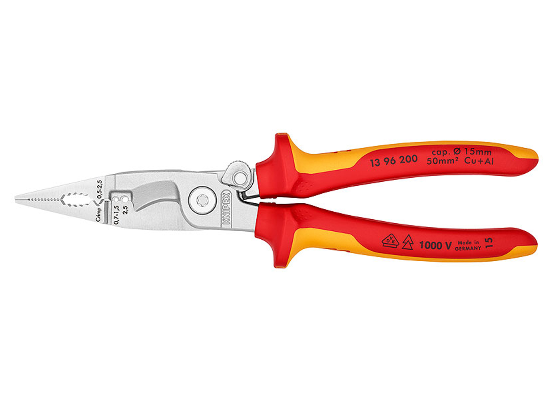 KNIPEX PINCE POUR INSTALLATIONS ELECTRIQUES 200MM